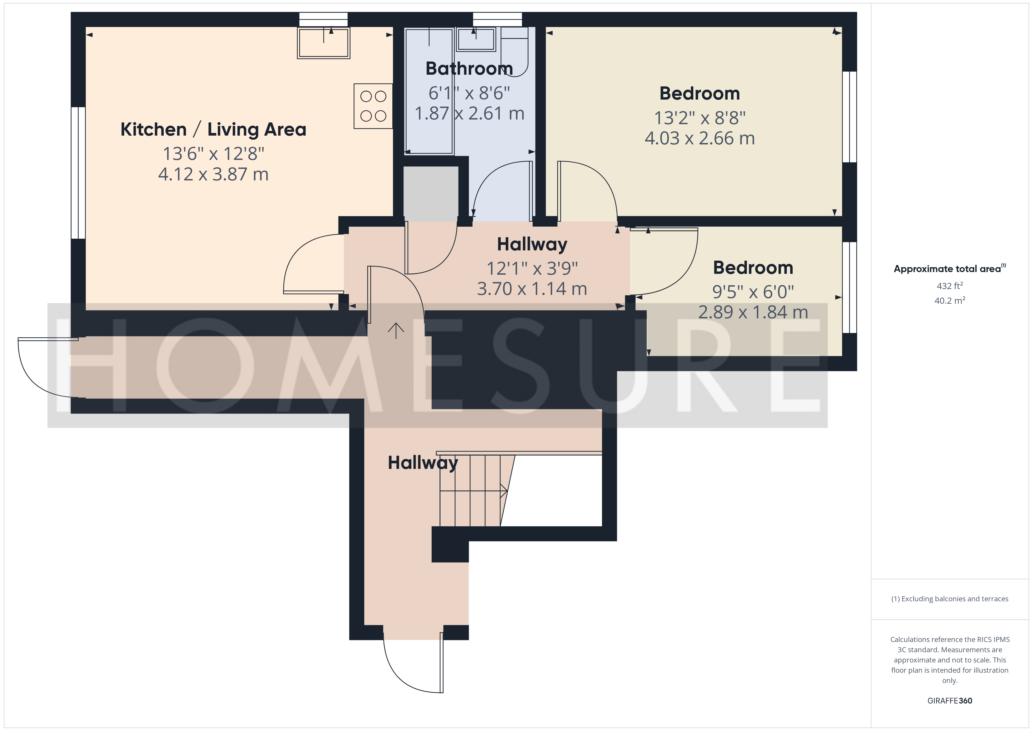 Apartment 1,, Denver Park, Denver Road floorplan