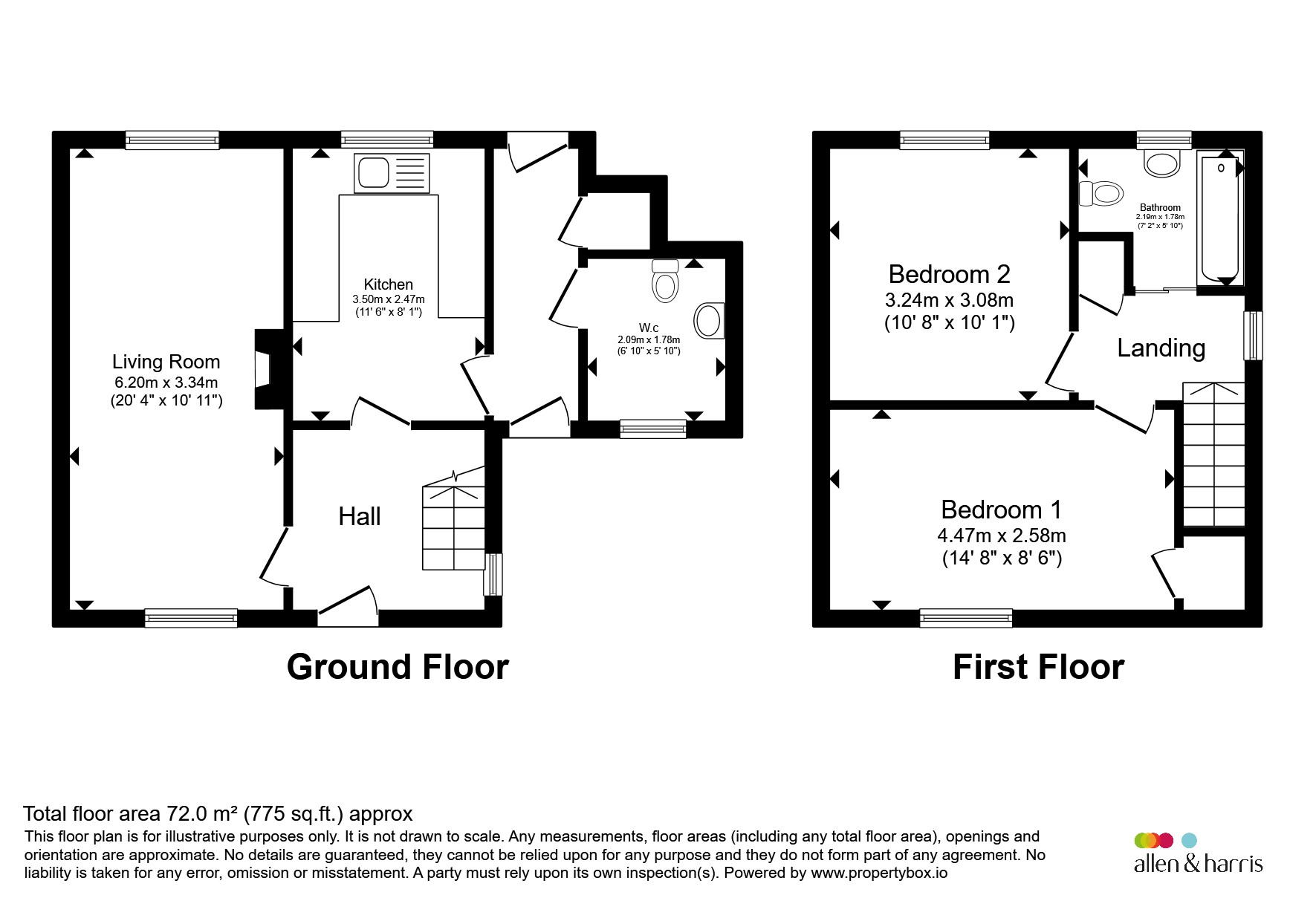 202, Mynachdy Road, CARDIFF floorplan