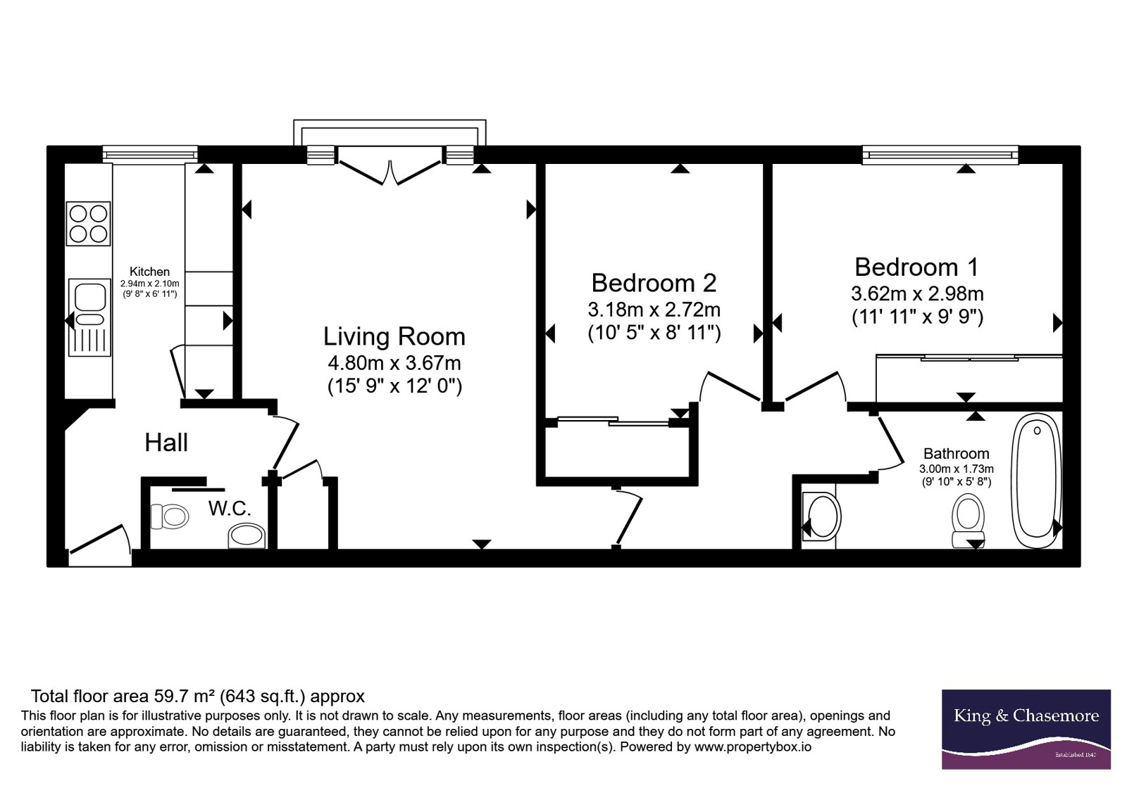 56, Heathfield Green, West Sussex floorplan