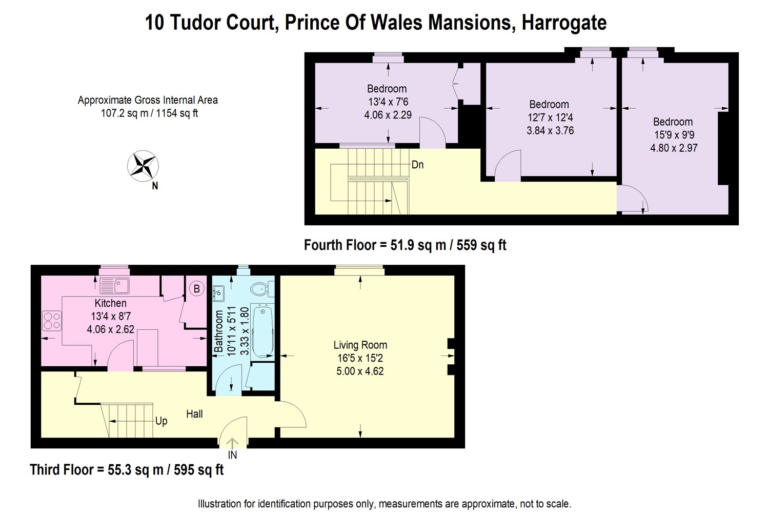 3 Bedrooms Flat to rent in Tudor Court, Prince Of Wales Mansions, York Place, Harrogate HG1