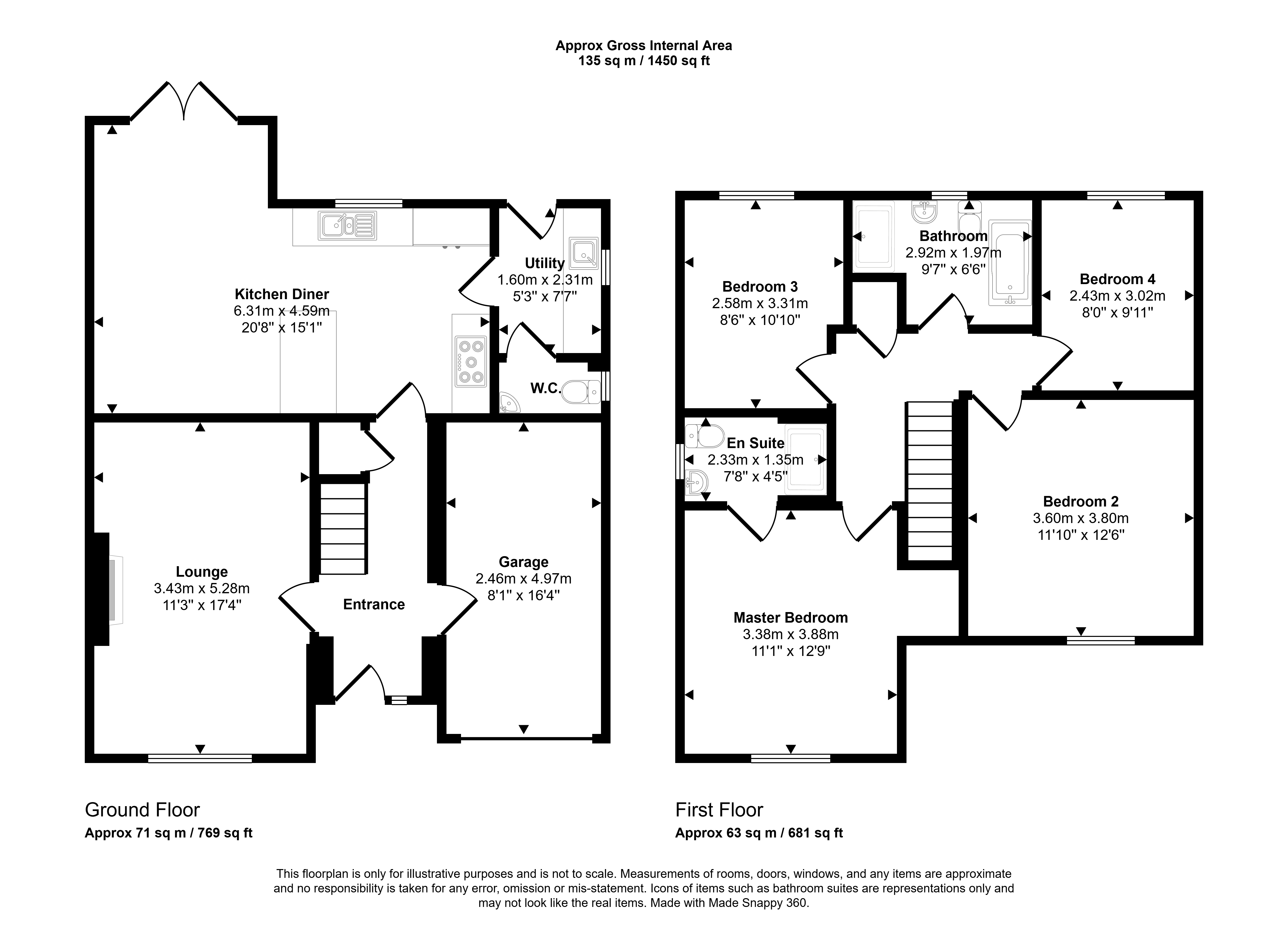 27, Whinchat Way, Morpeth floorplan