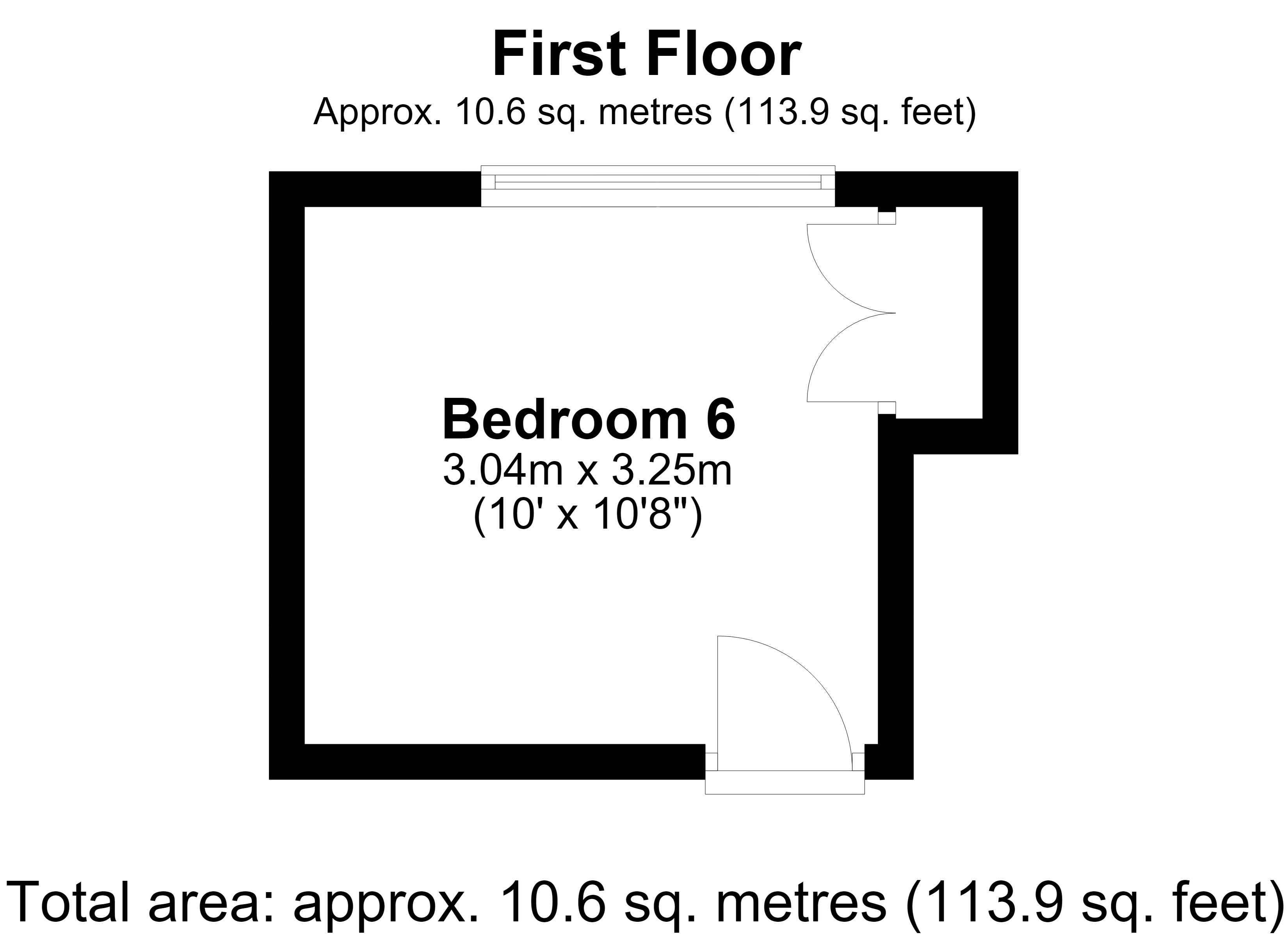 Room 6, 21, Crosspath, Crawley floorplan