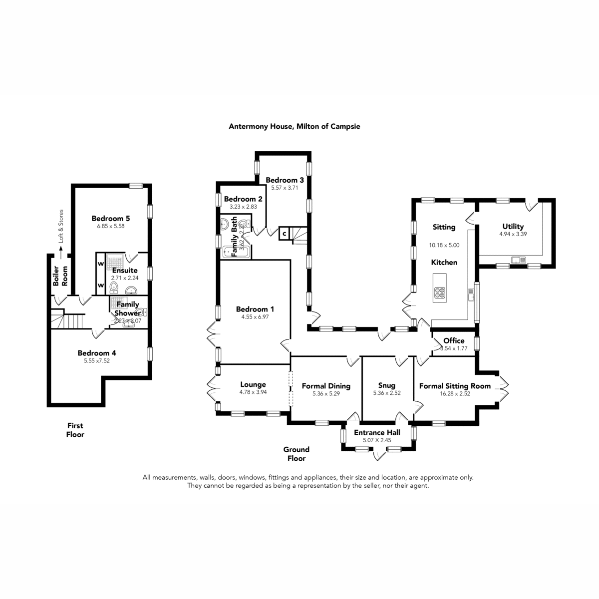 Antermony House, Milton of Campsie, East Dunbartonshire floorplan
