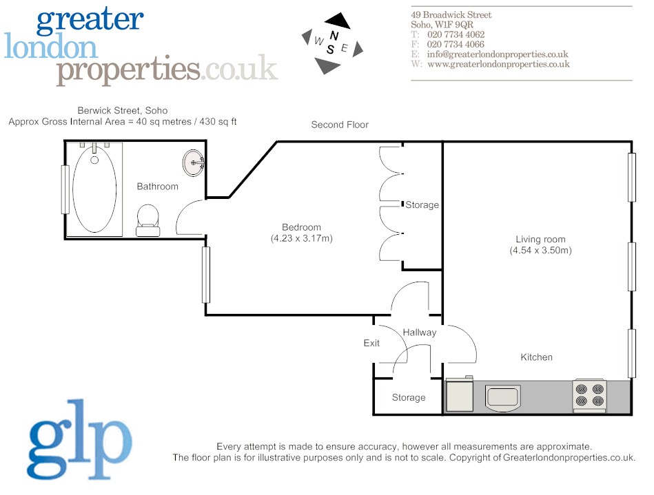 1 Bedrooms Flat to rent in Berwick Street, Soho W1F