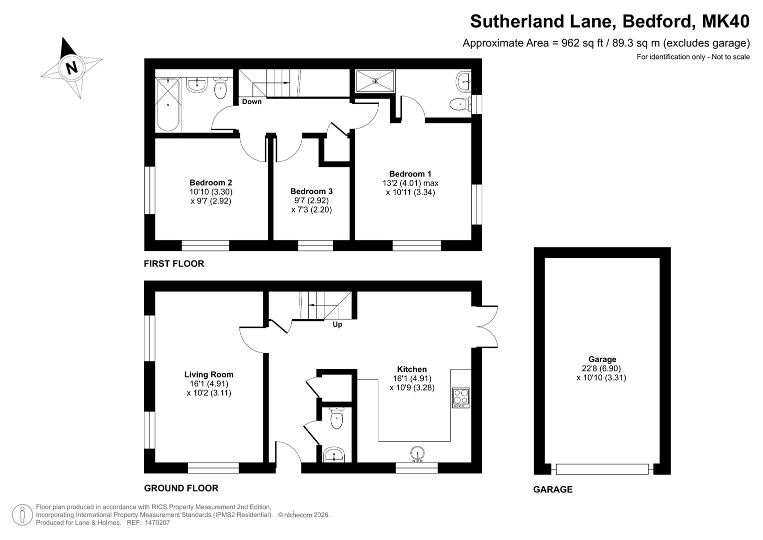 1, Sutherland Lane, Bedford floorplan