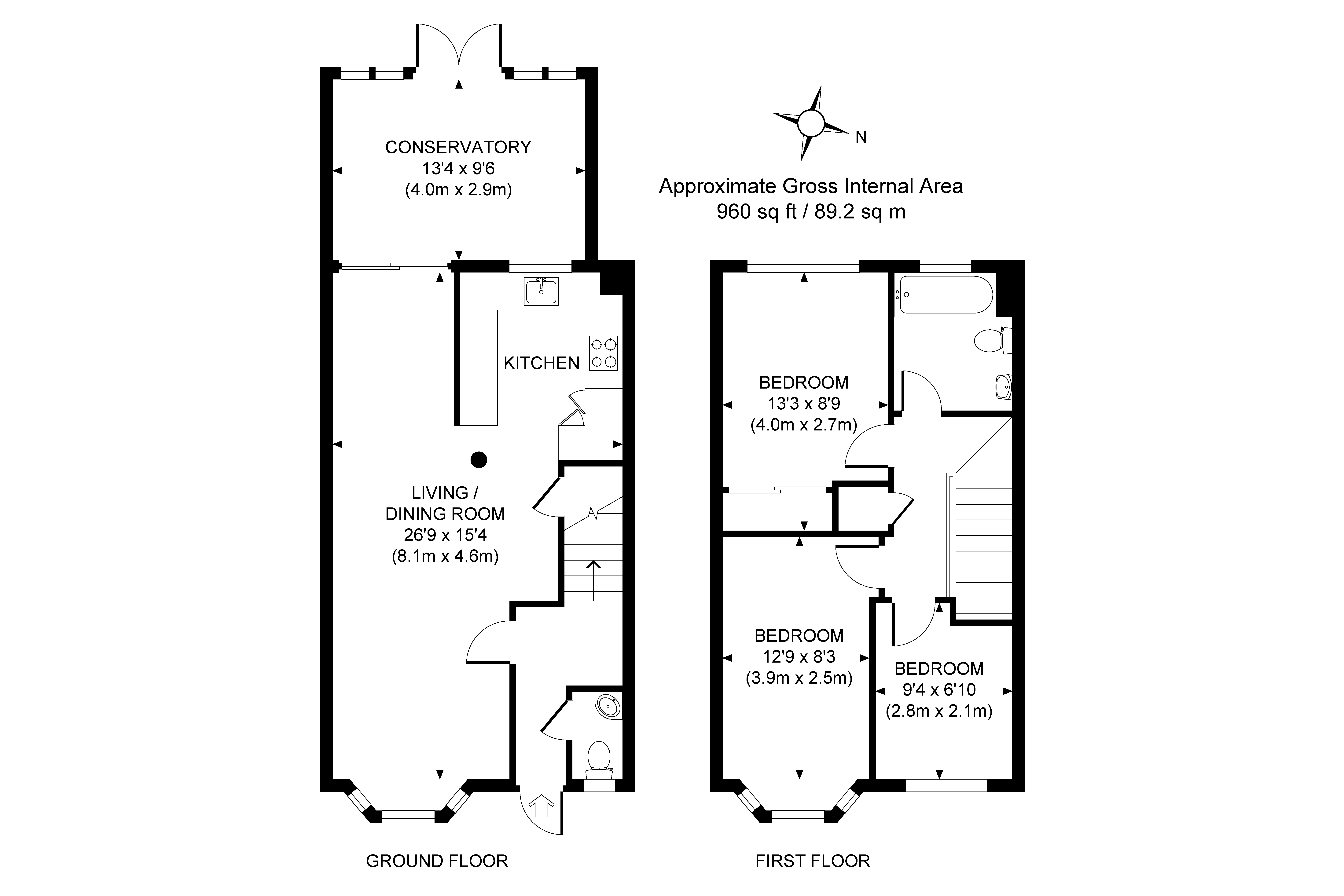 3 Bedrooms Terraced house for sale in Woking, Surrey GU22