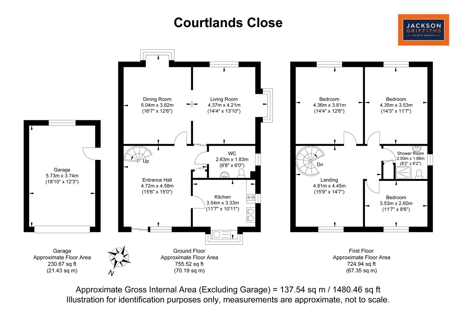 25, Courtlands Close, Worthing floorplan