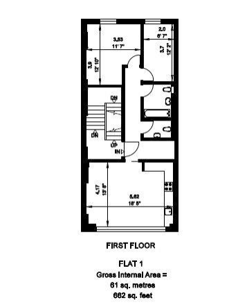 Flat 2, 83, Great Titchfield Street, London floorplan