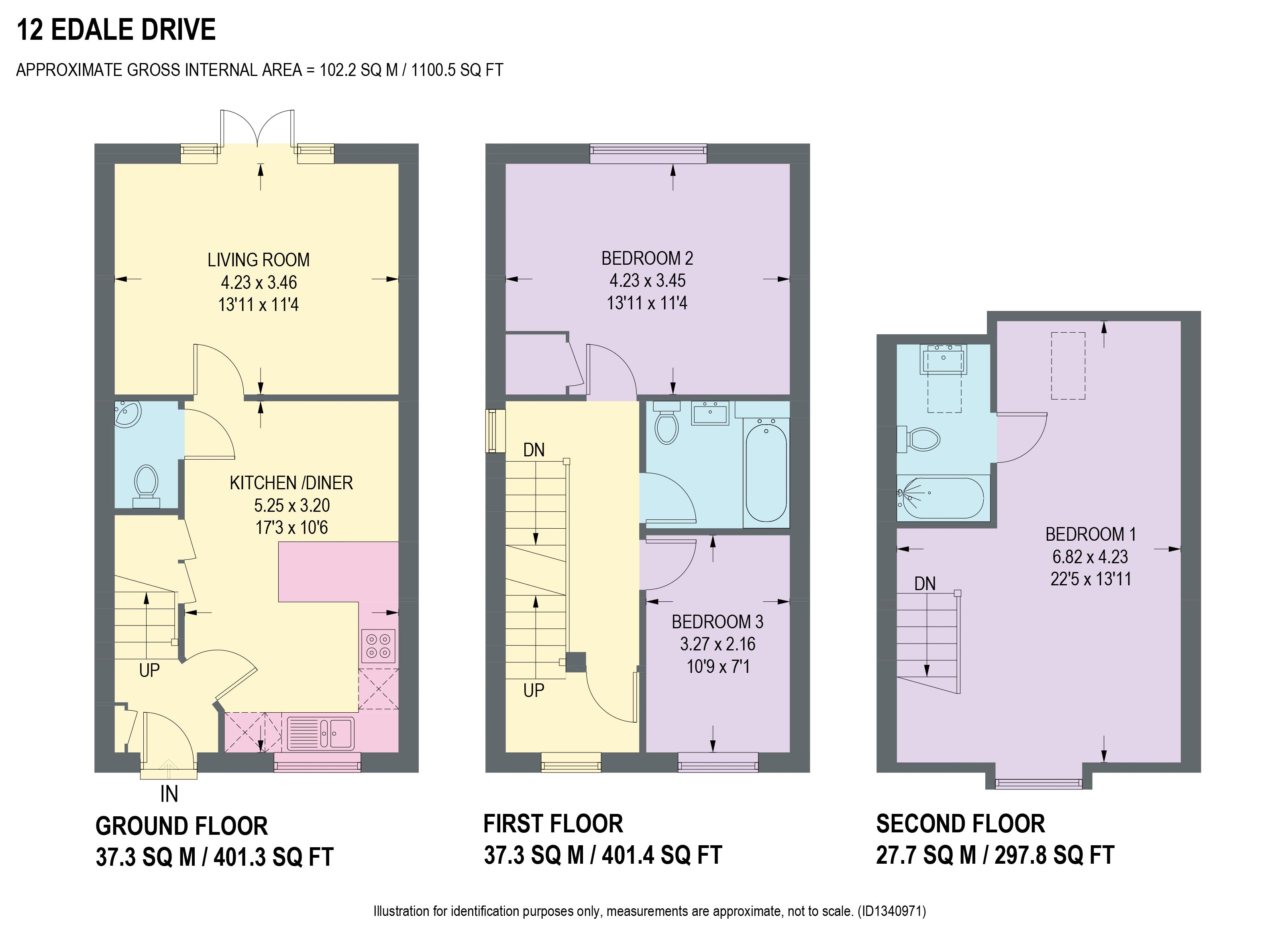 12, Edale Drive, Chesterfield floorplan