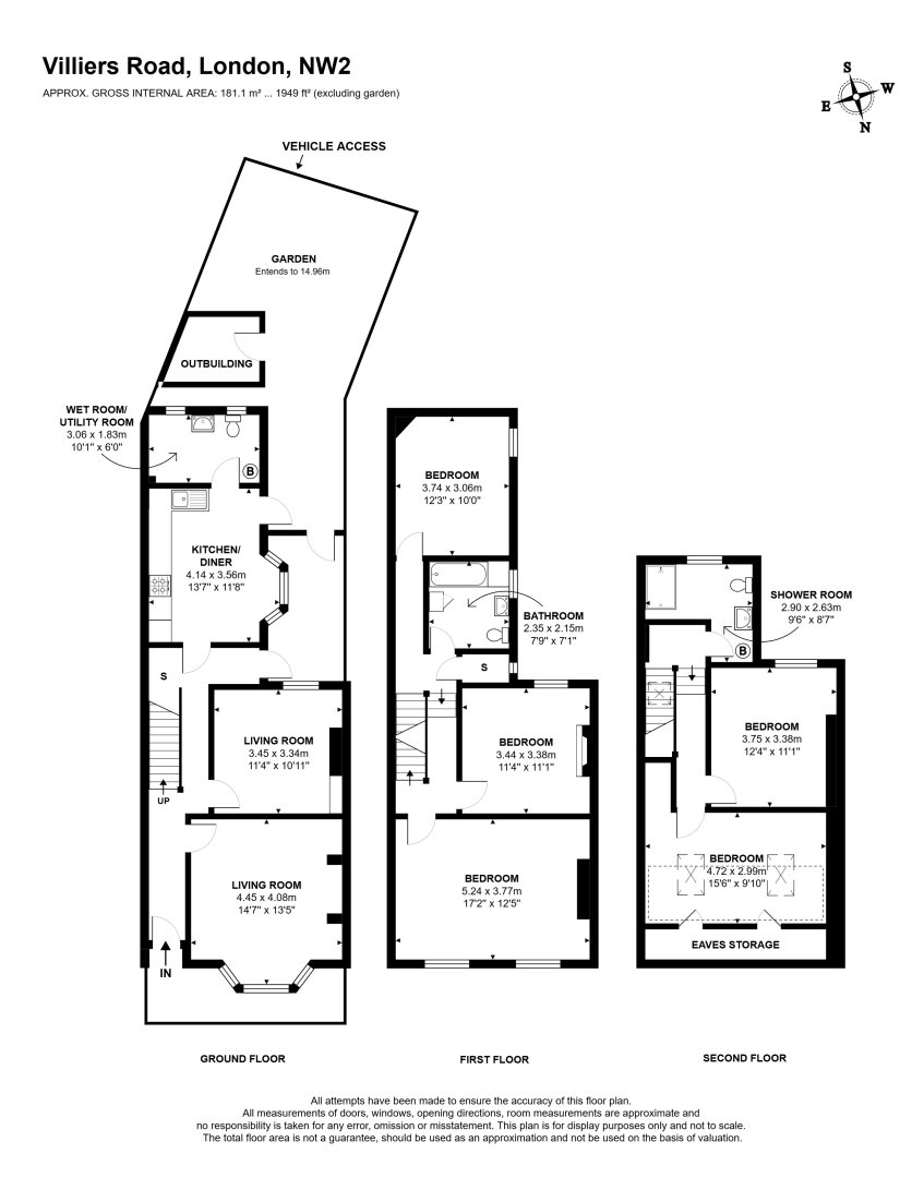 115, Villiers Road, London, NW2 floorplan