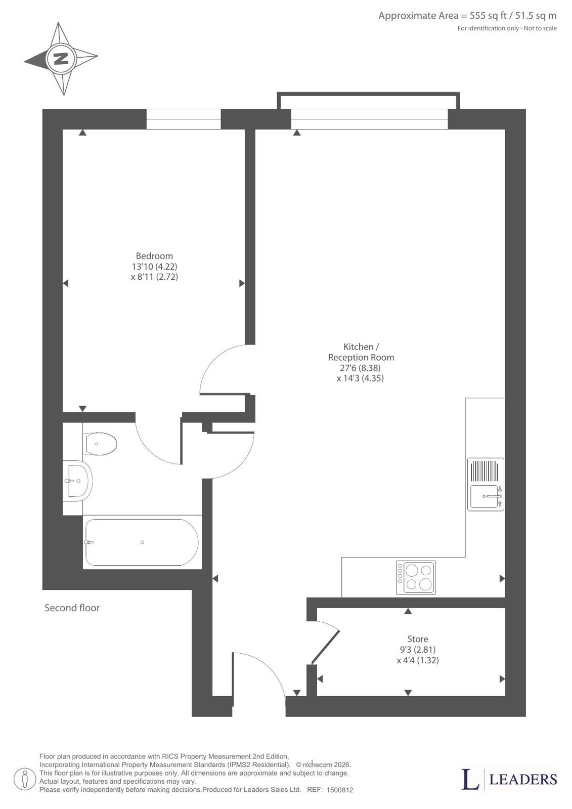 Flat 203, Deluna House, 2, Cornell Street, Greater Manchester floorplan
