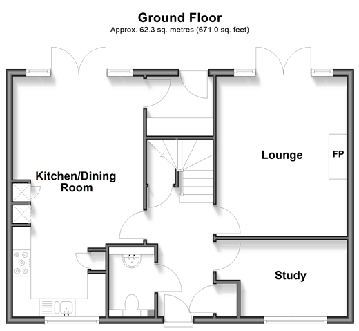 Worcester Drive, Cranleigh floorplan