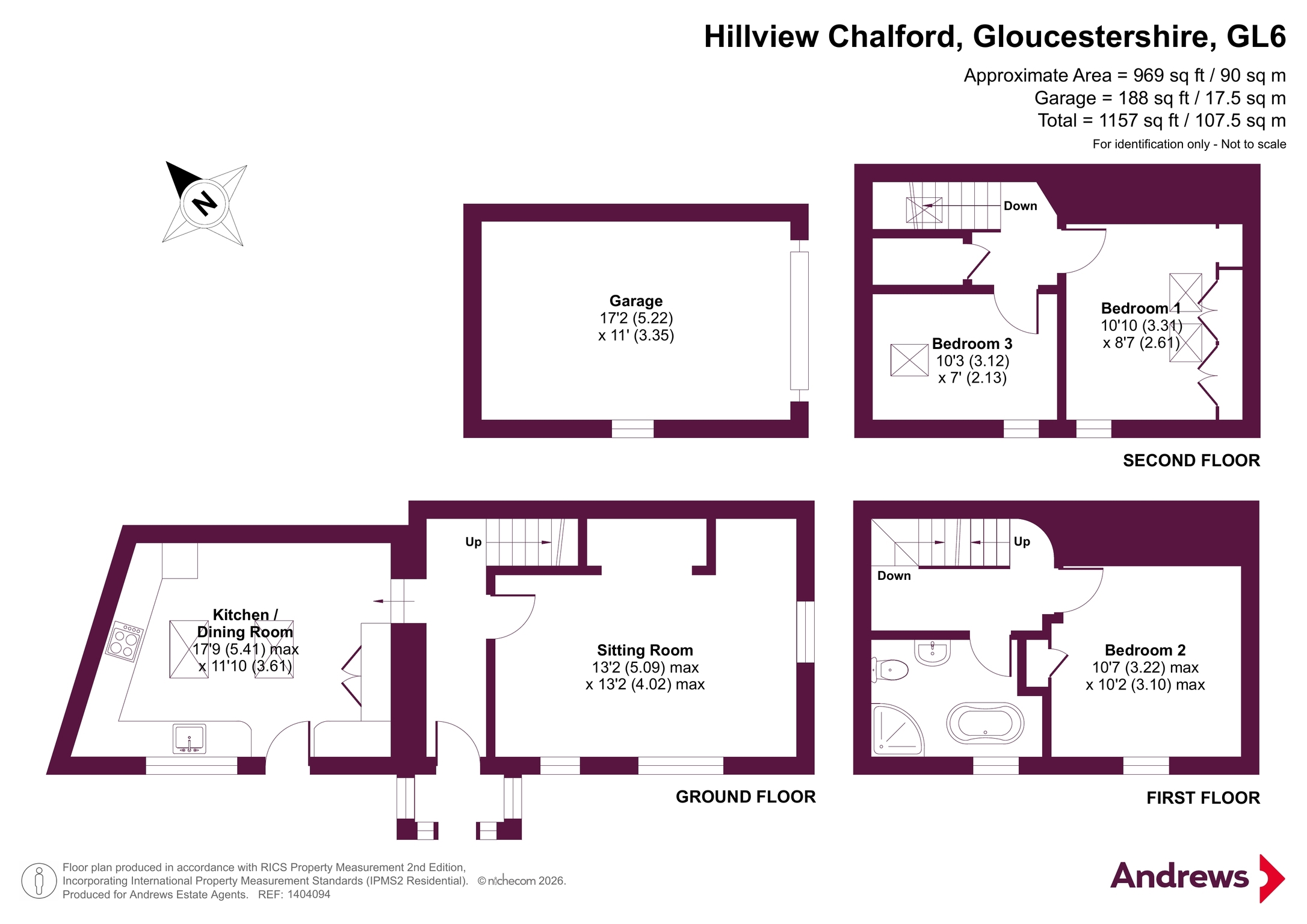Hillview,, Chalford, Gloucestershire floorplan