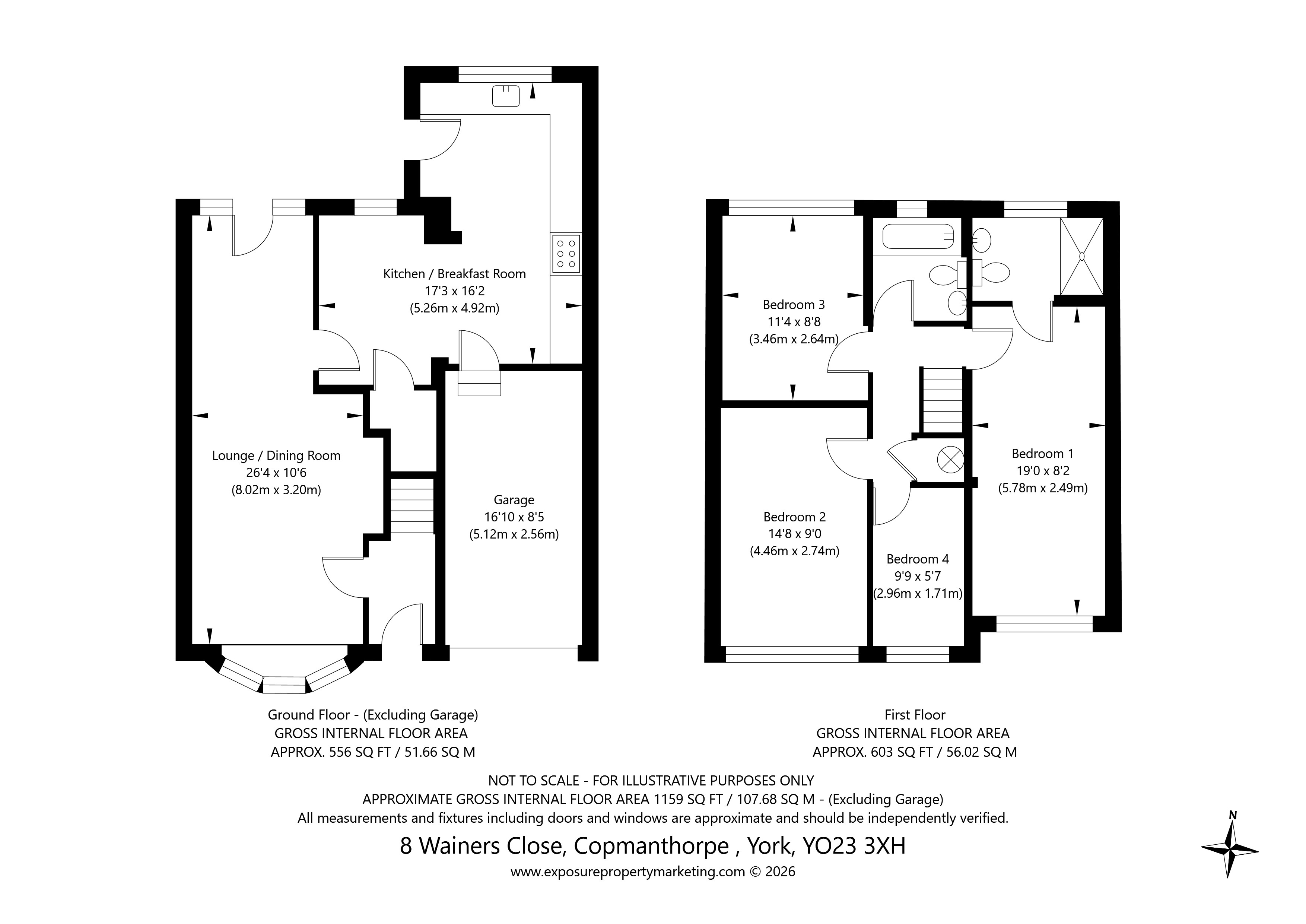 8, Wainers Close, York floorplan