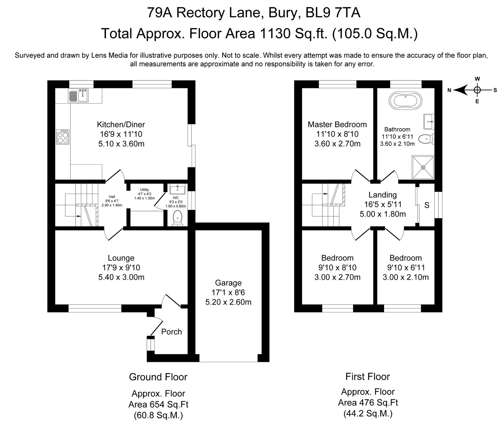 79a, Rectory Lane, Bury floorplan