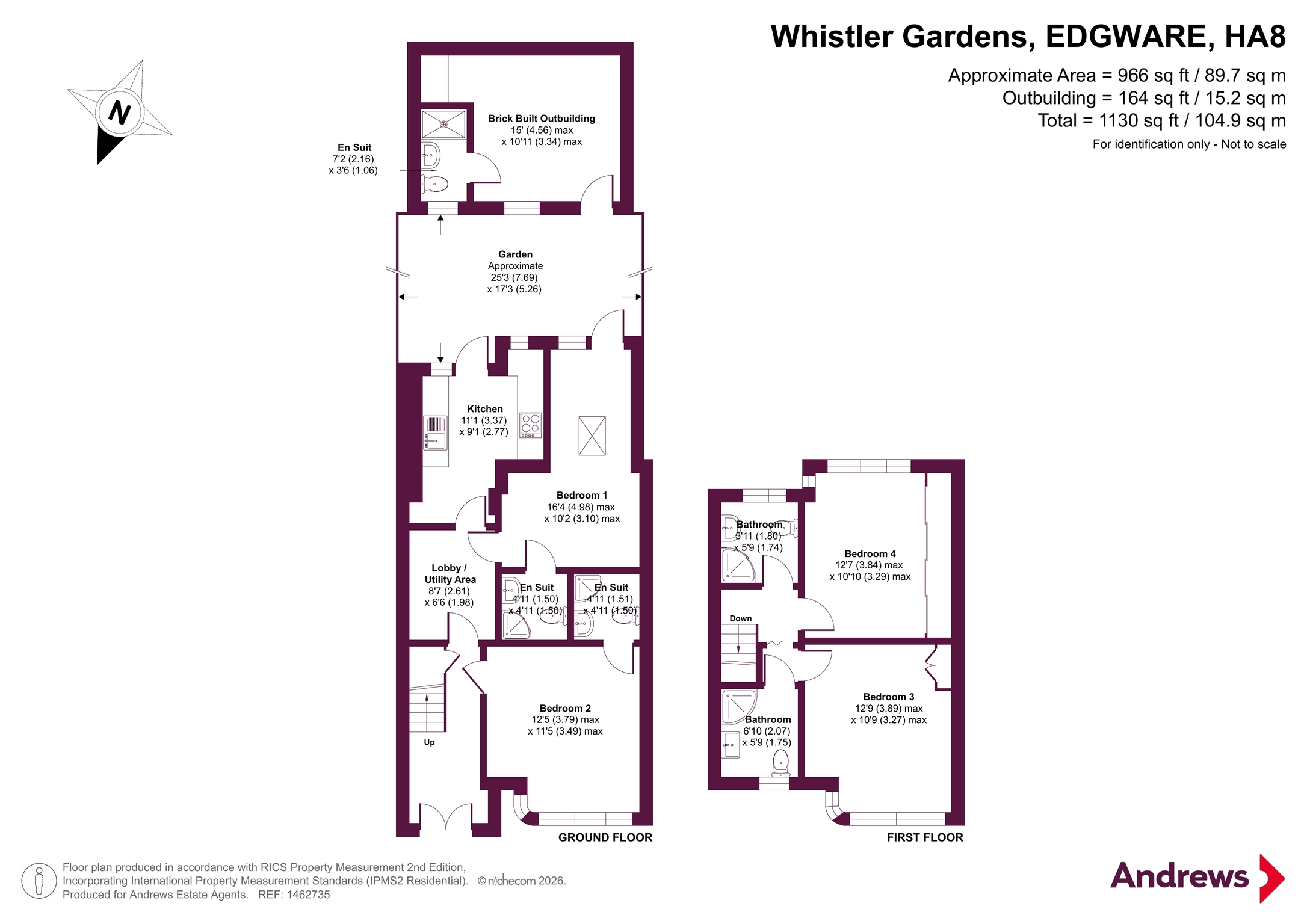15, Whistler Gardens, Middlesex floorplan