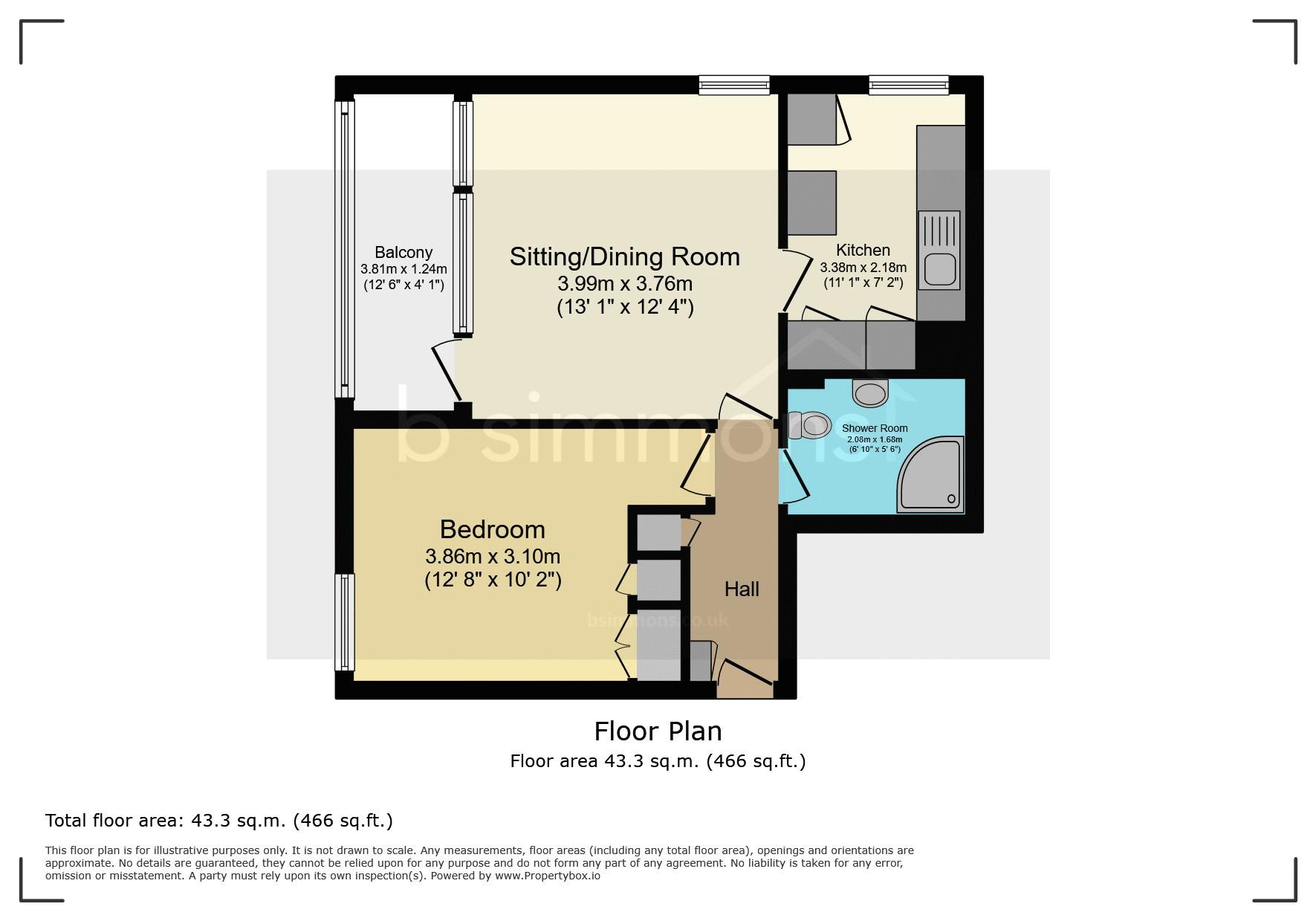 3 Poplar House, High Street, Slough floorplan