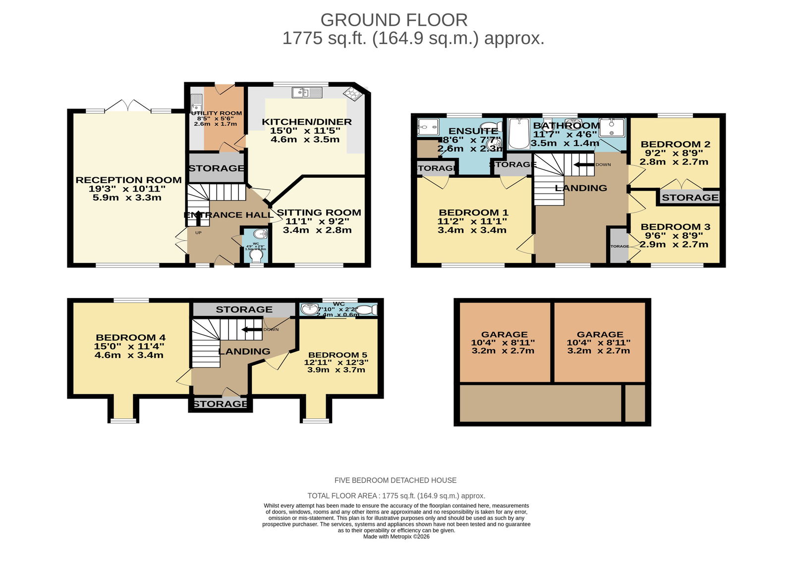 71, Sachfield Drive, Grays floorplan