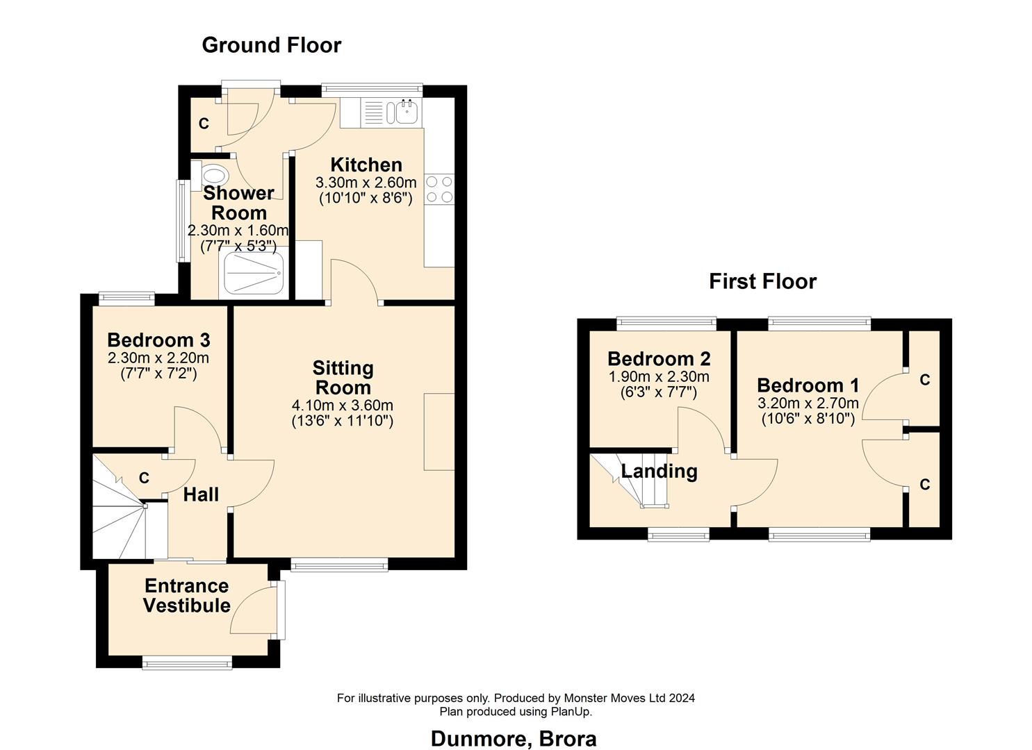 Dunmore, Harbour Road, Brora floorplan