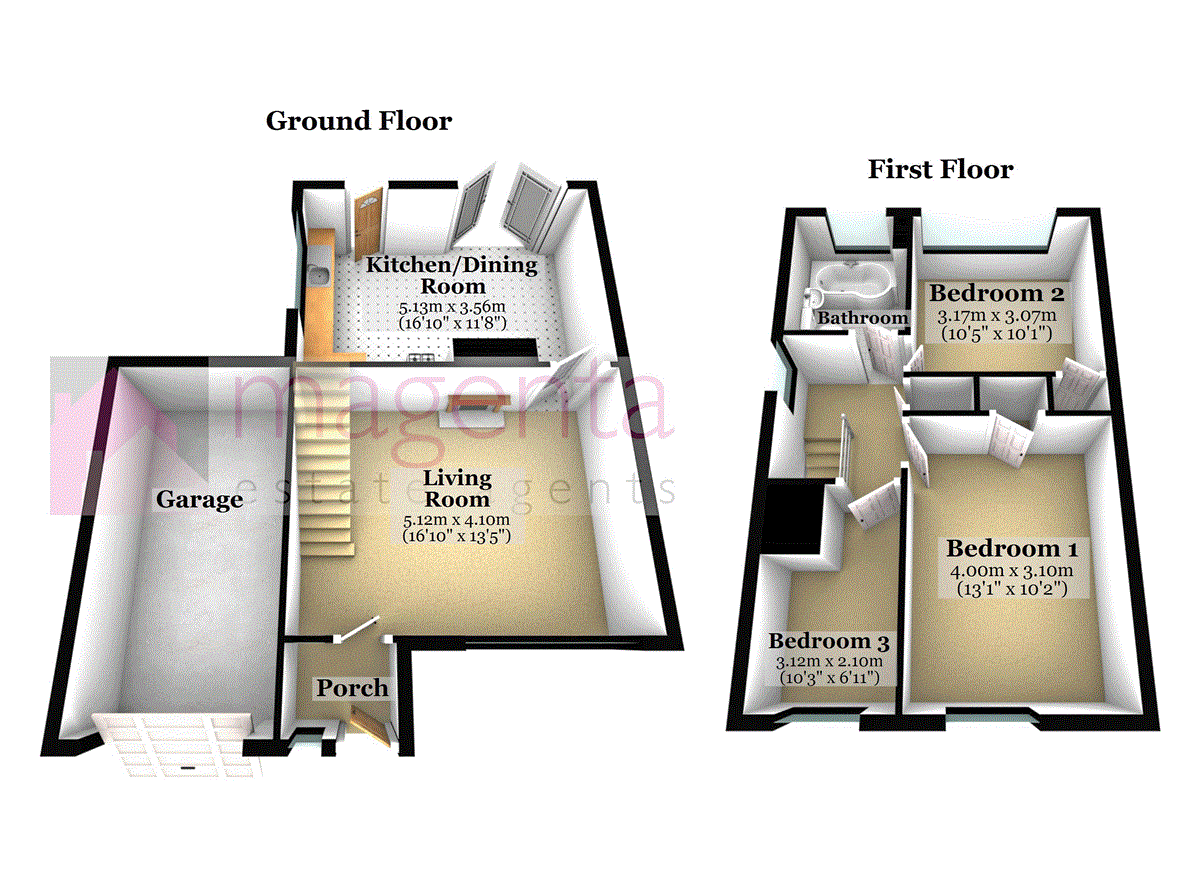 25, Cherry Walk, Raunds floorplan