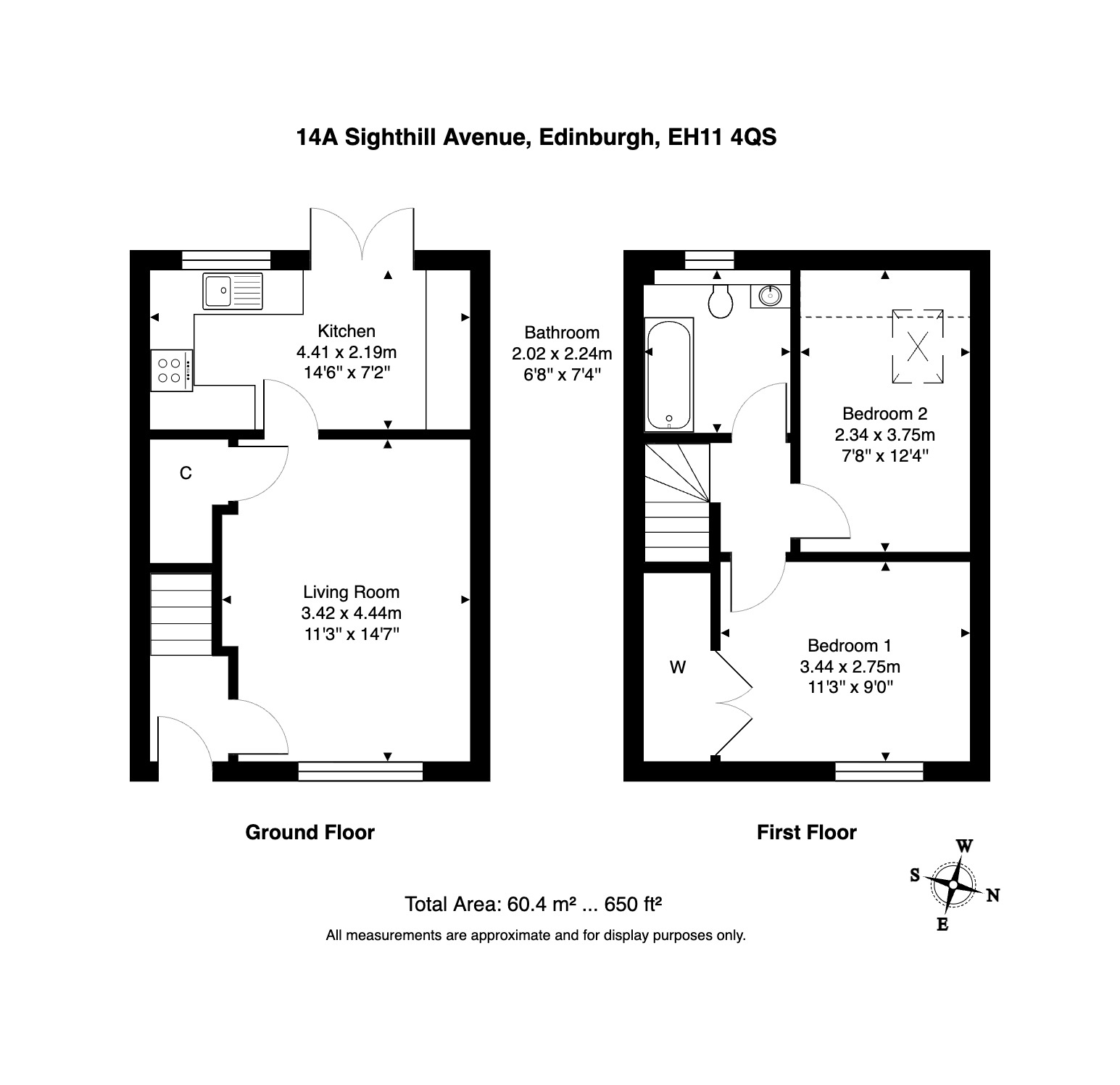 14a, Sighthill Avenue, Edinburgh floorplan