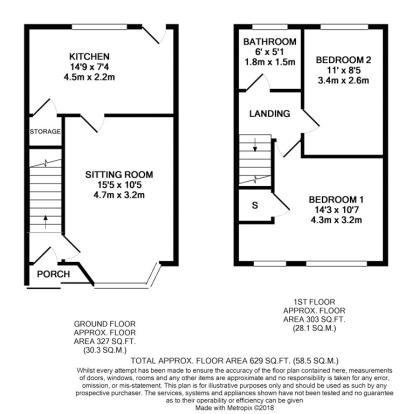 2 Bedrooms Terraced house for sale in Geoffrey Close, Wyken, Coventry - No Upward Chain CV2