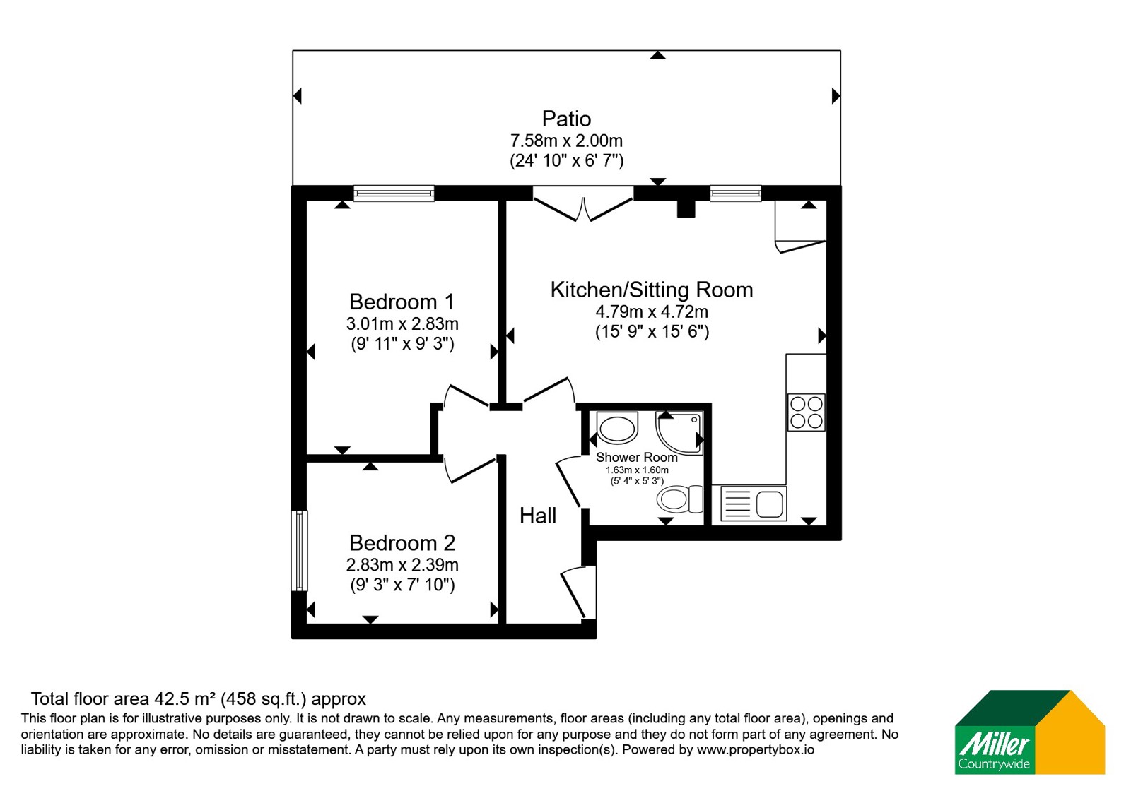 5 Bakehouse Apartments,, High Street, Cornwall floorplan