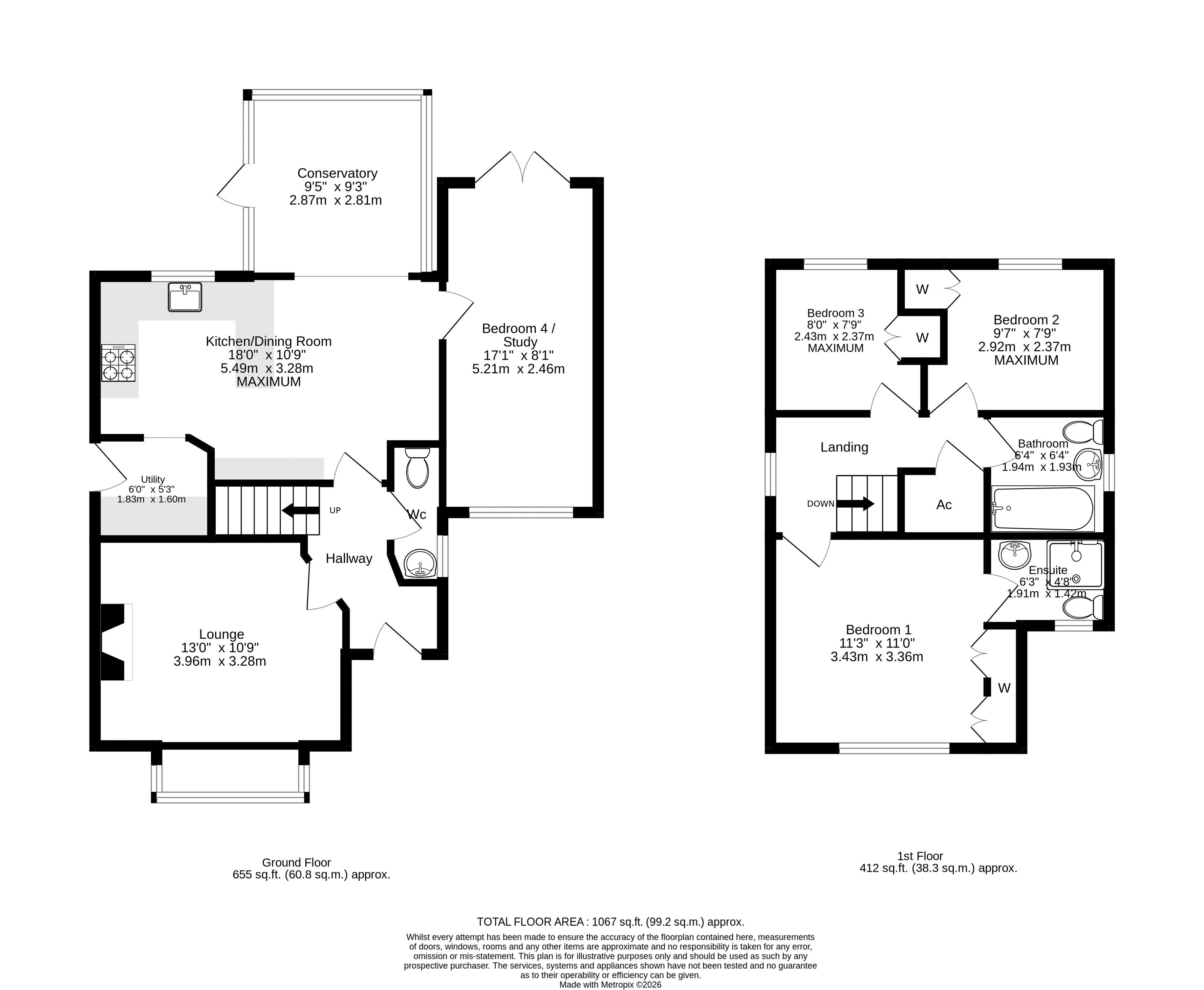 1, Birds Road, North Walsham floorplan