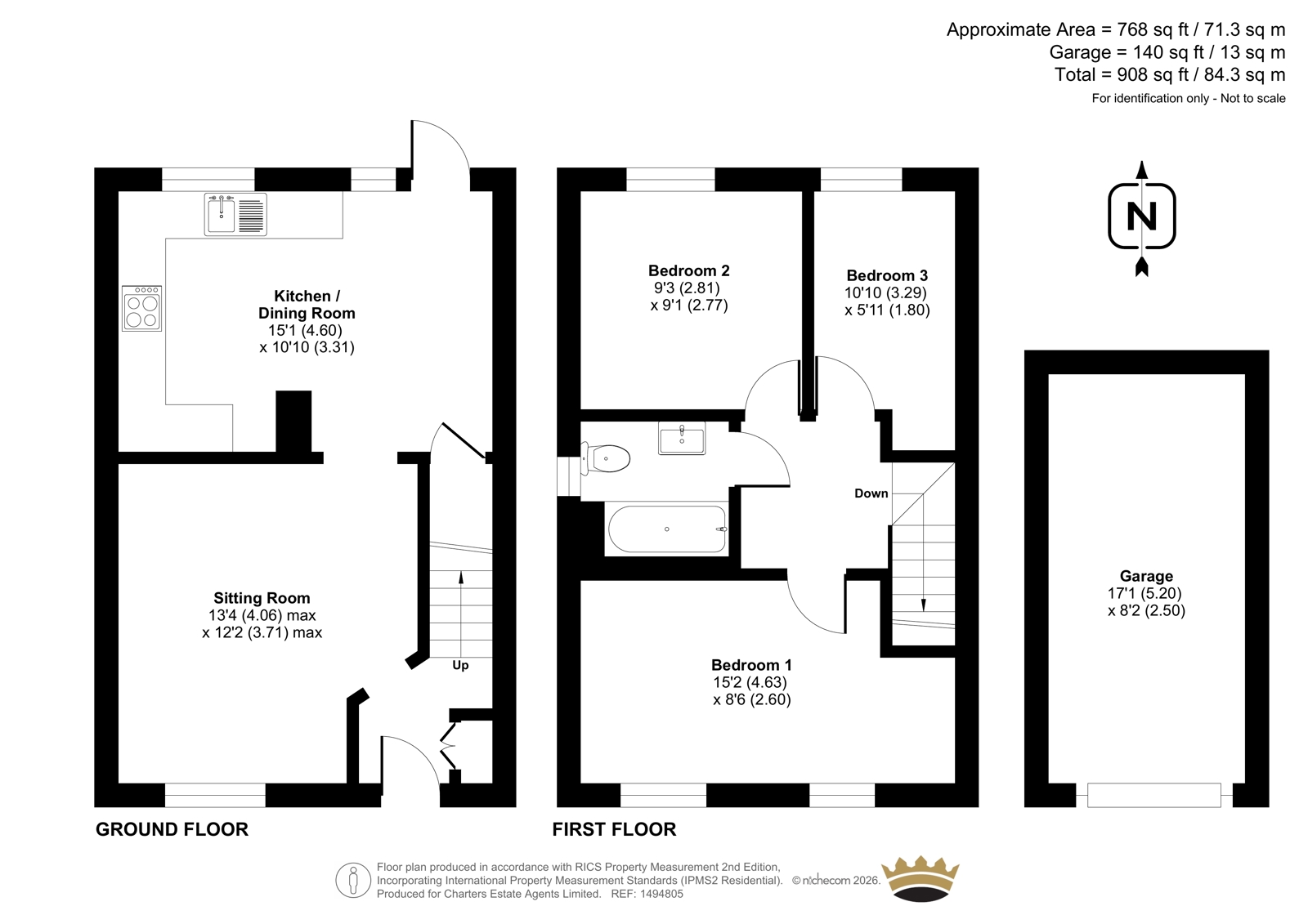 63, Cowley Close, Southampton floorplan