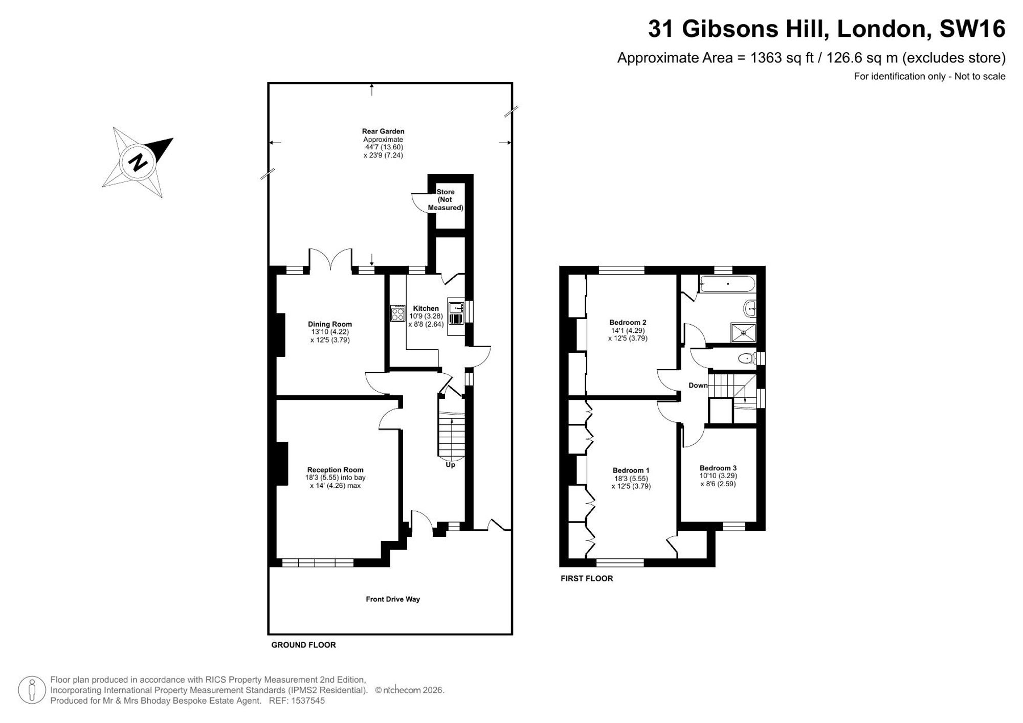 31 Gibsons Hill, London floorplan
