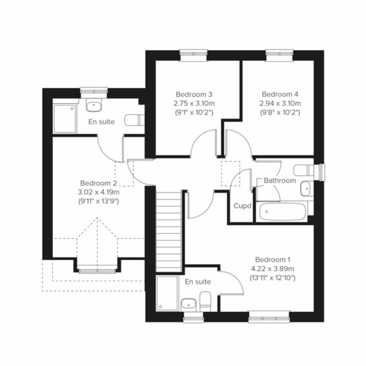 Plot X, Farleigh Fields, Galloway Dt, Farleigh Road, Bristol floorplan