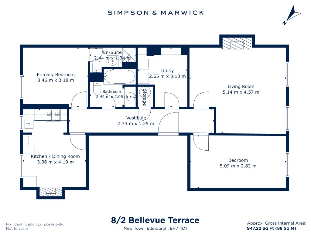 8/2, Bellevue Terrace, Edinburgh floorplan