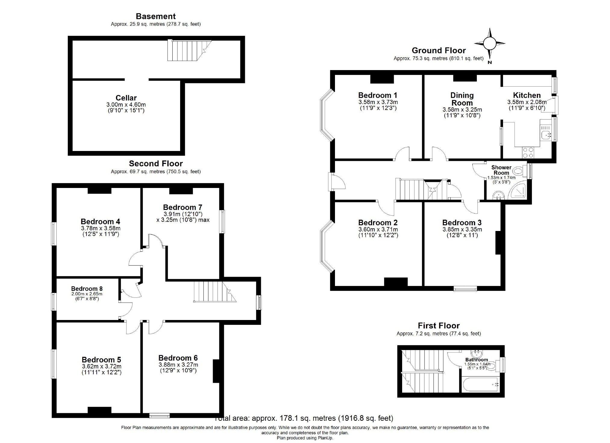 196, Brockley Road, London floorplan