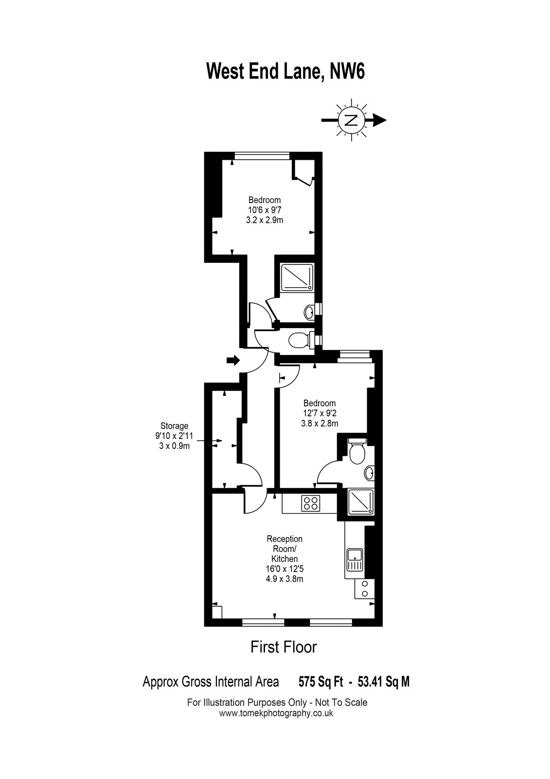 2 Bedrooms Flat for sale in West End Lane, West Hampstead NW6