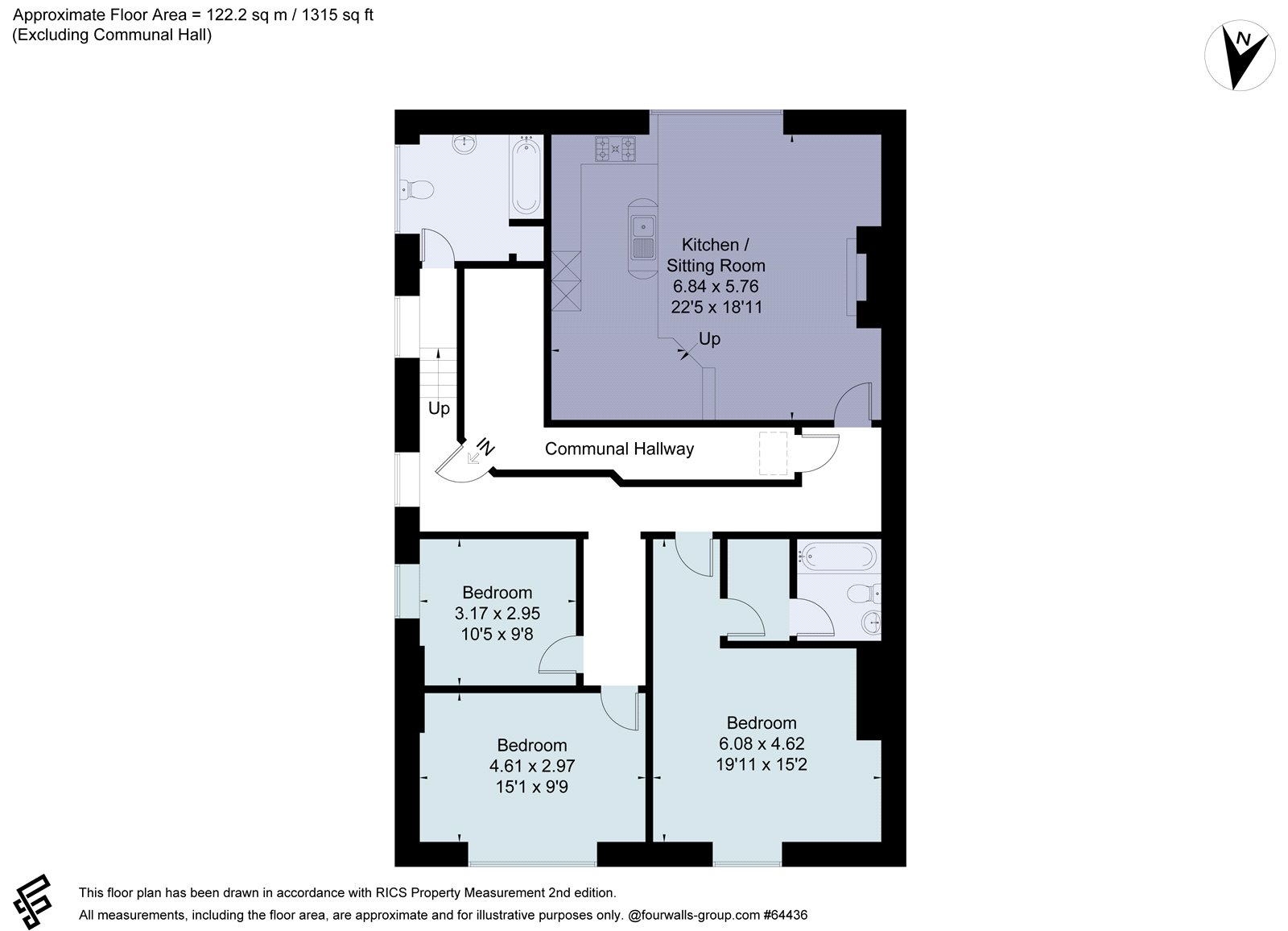 FFF, 8, Oakfield Road, Bristol floorplan
