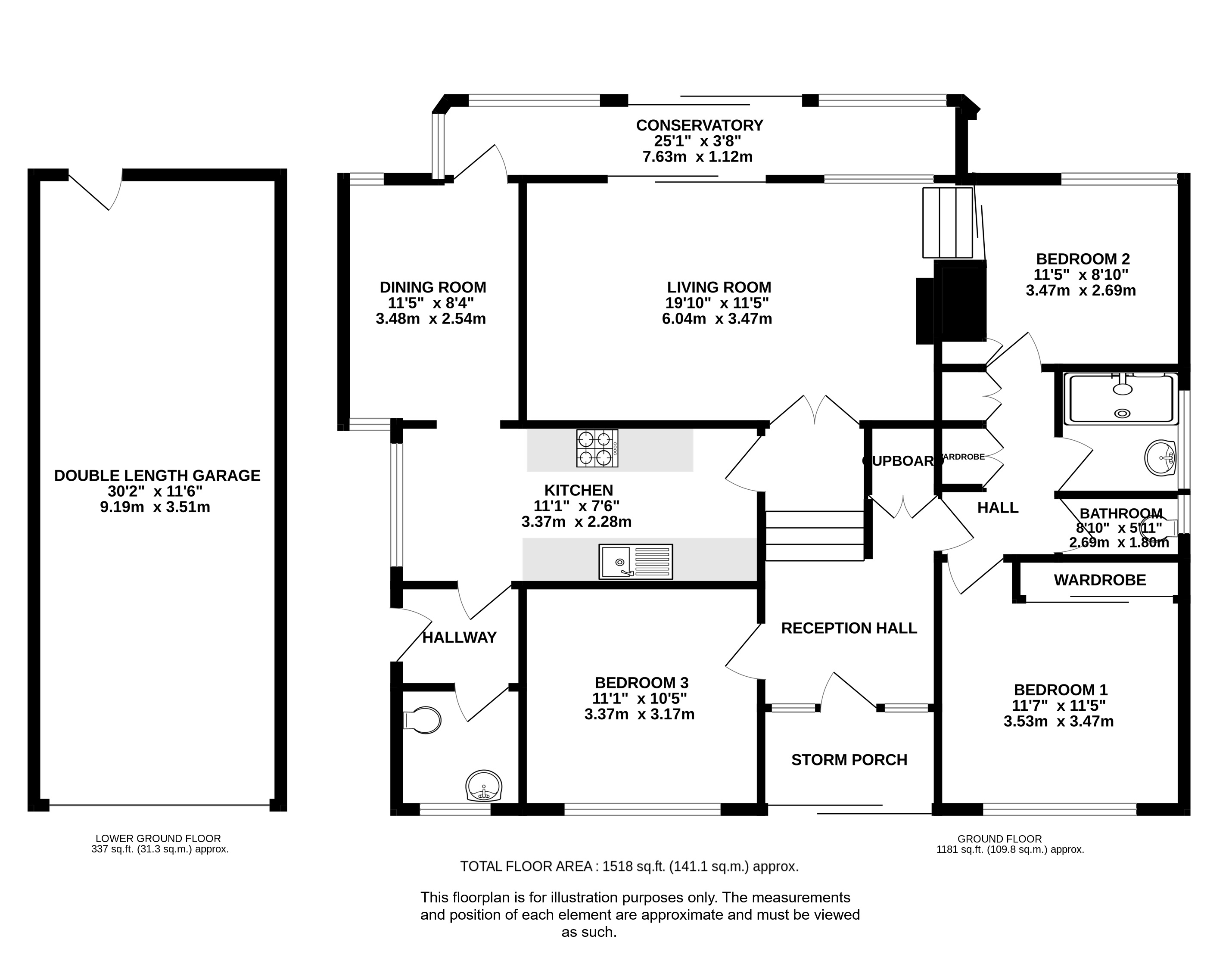 12, Pigeonwick, Harpenden floorplan