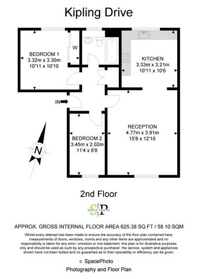 2 Bedrooms Flat for sale in Kipling Drive, Colliers Wood, London SW19