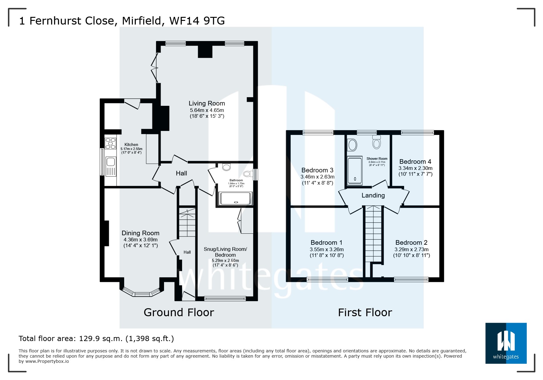 1, Fernhurst Close, West Yorkshire floorplan