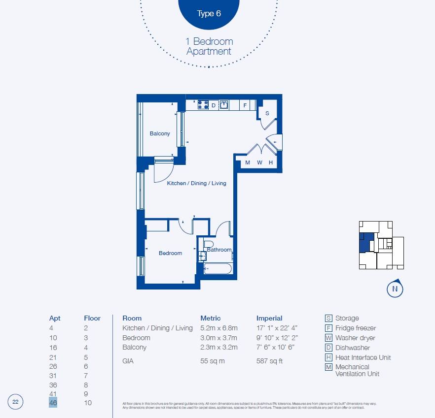 Enfield, Enfield floorplan