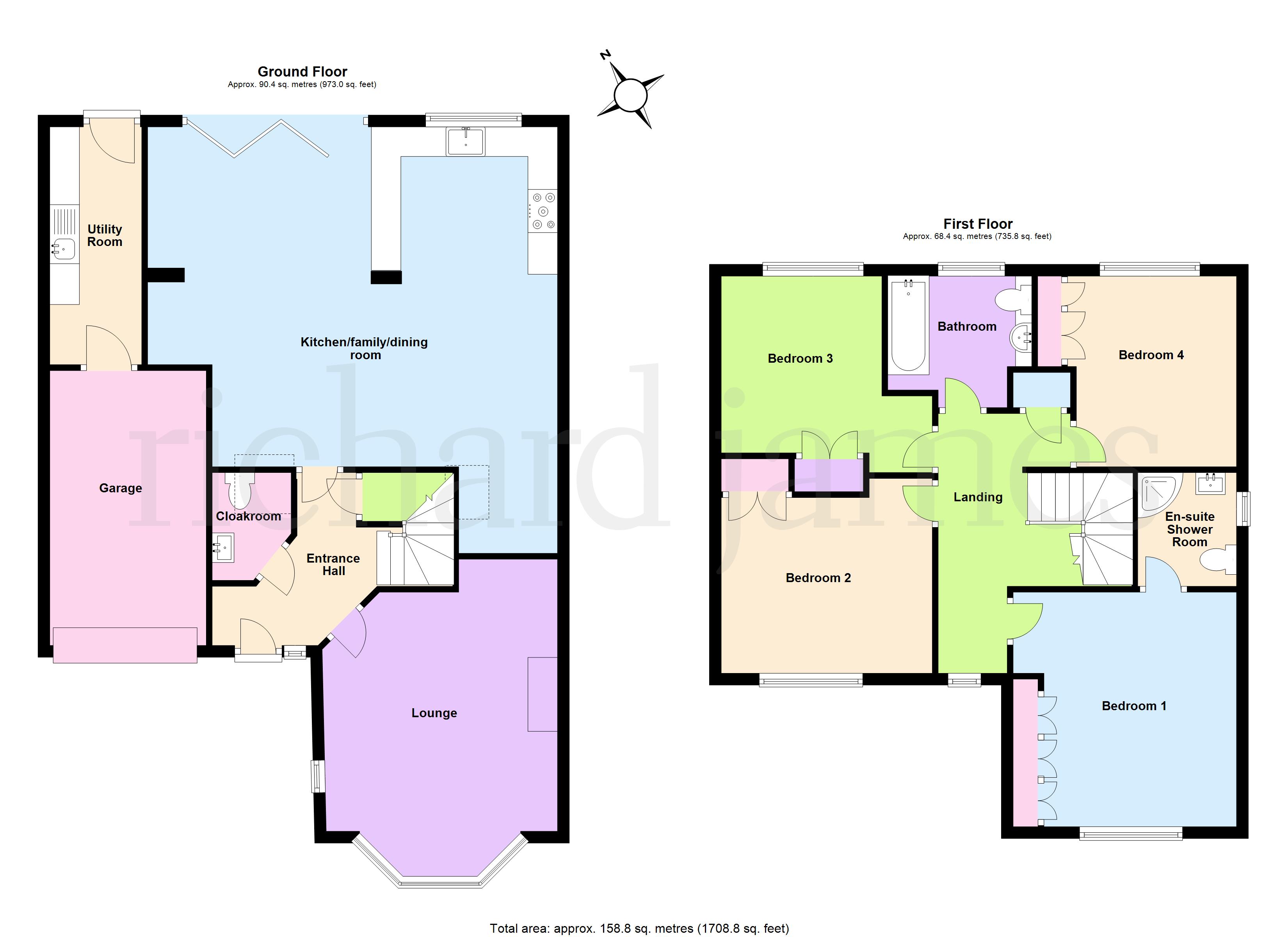 1, Pershore Close, Wellingborough floorplan