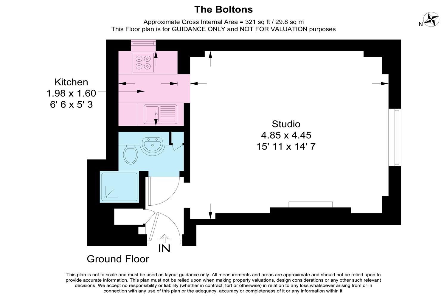 Flat 5, 4 The Boltons, London floorplan