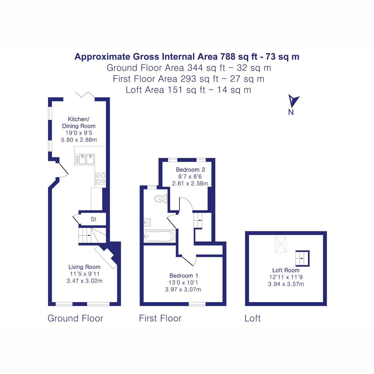 3, College Square, Upper Heyford floorplan