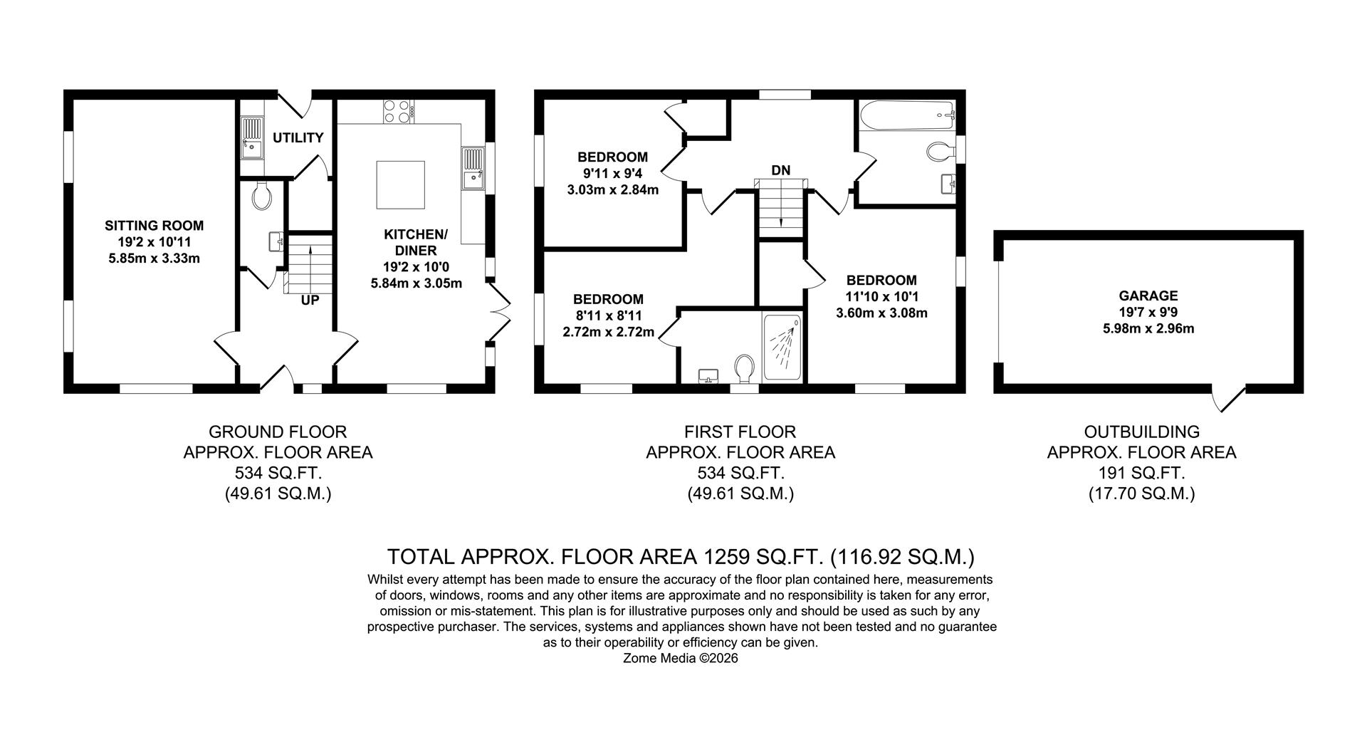 1, Jupiter Close, West Malling floorplan