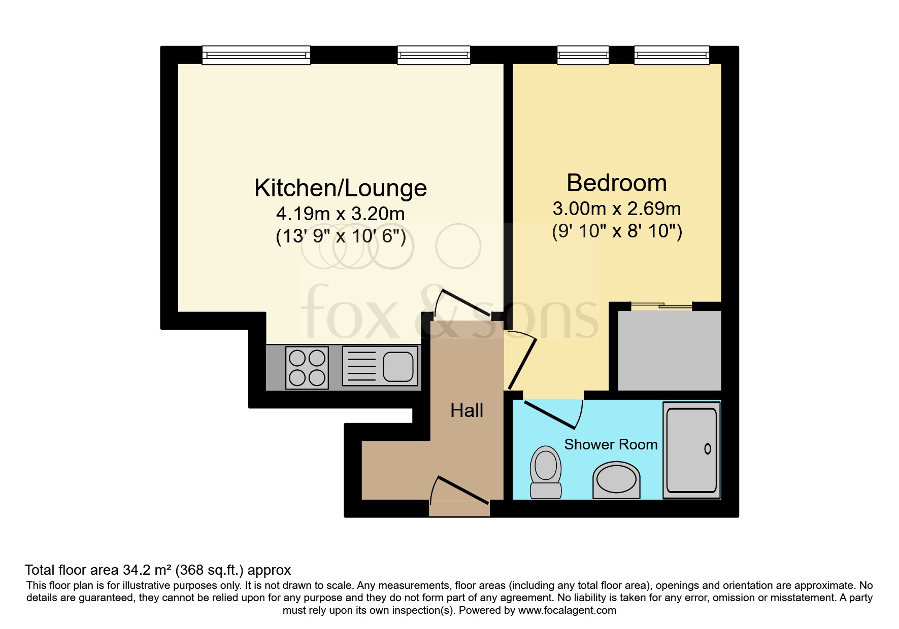 Flat 5, Hanover House, 48, Chapel Road, Worthing floorplan
