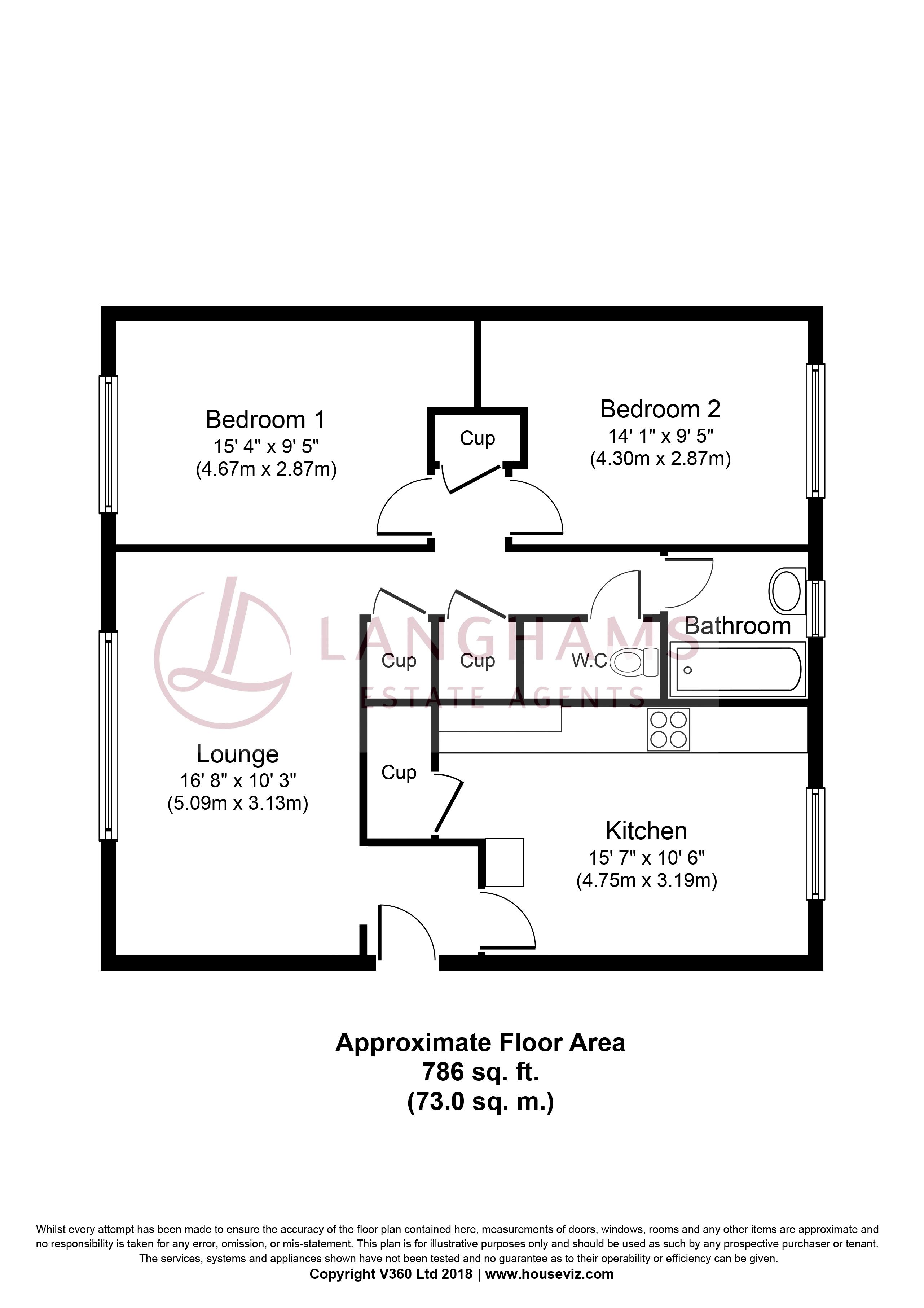2 Bedrooms Flat to rent in Weekes Drive, Cippenham, Slough SL1