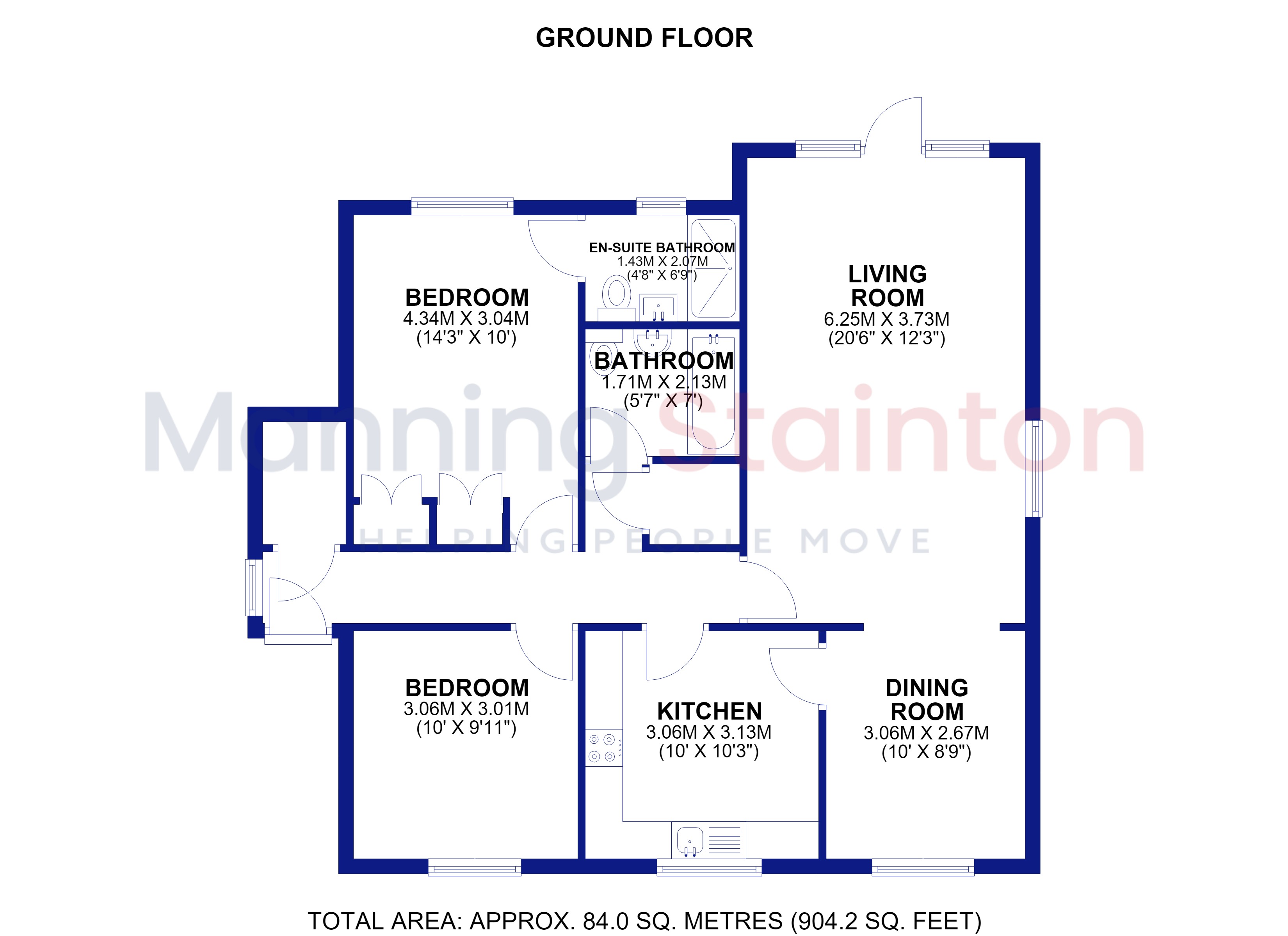 10, Greystones Court, Leeds floorplan