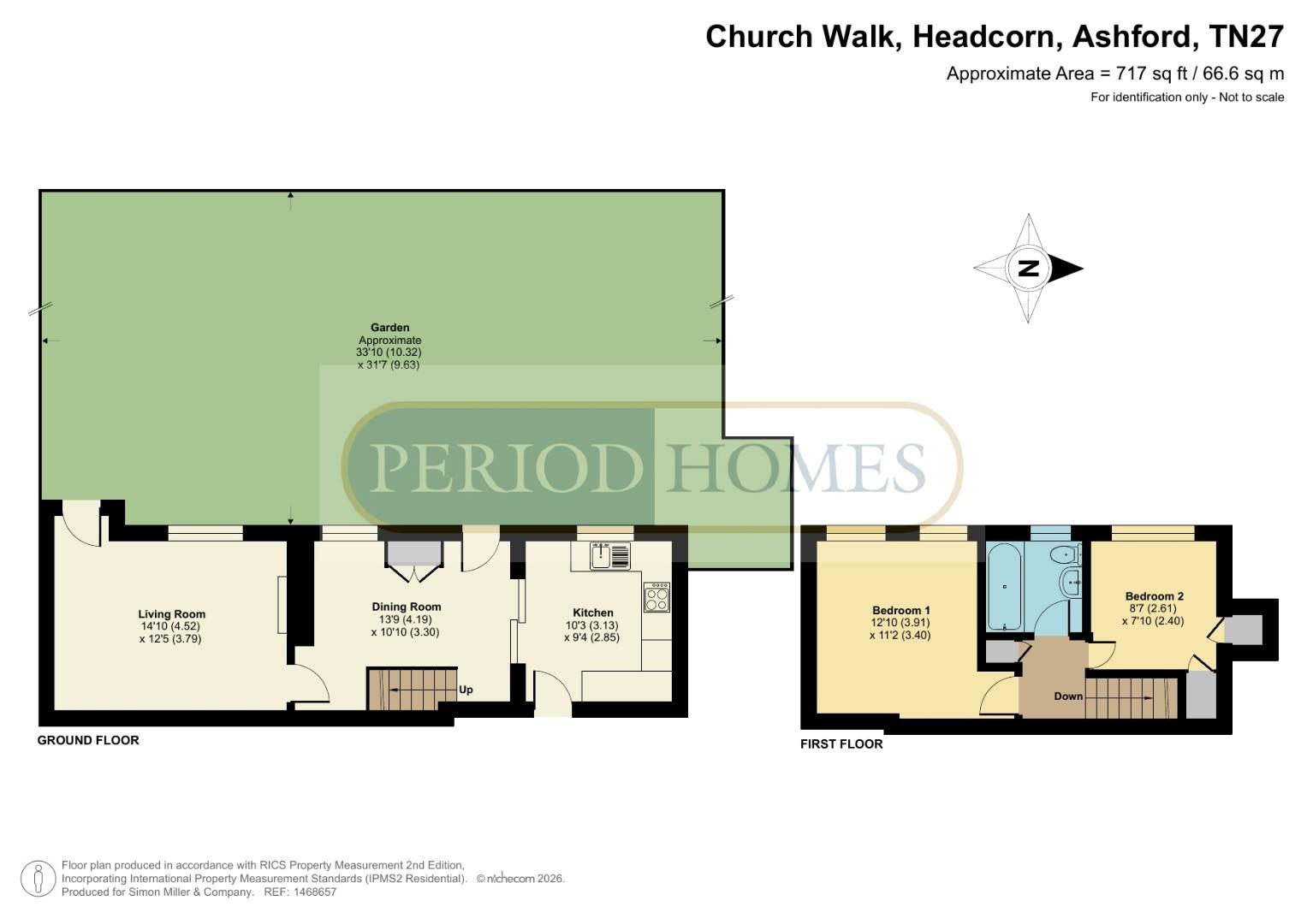 Oak Cottage, Church Walk, Headcorn floorplan