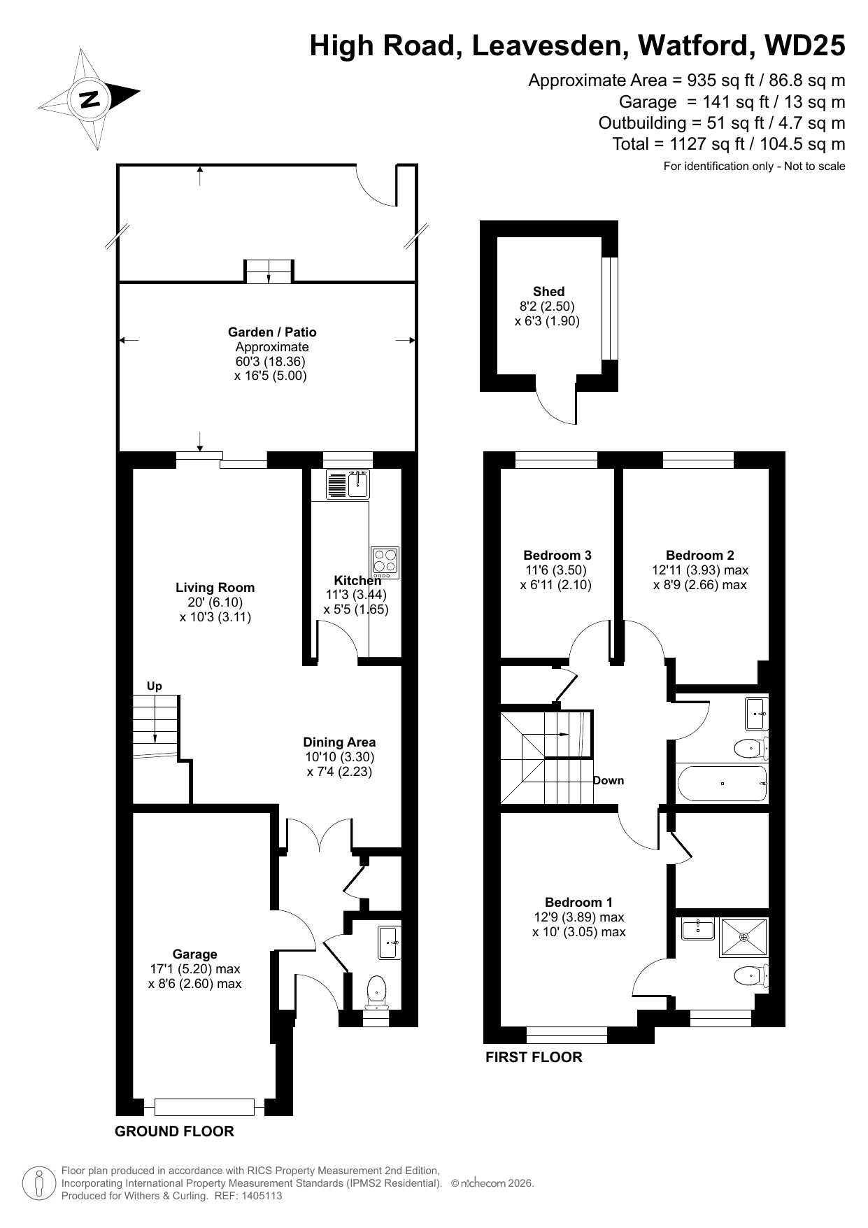 4 Sherwood Court, Watford floorplan