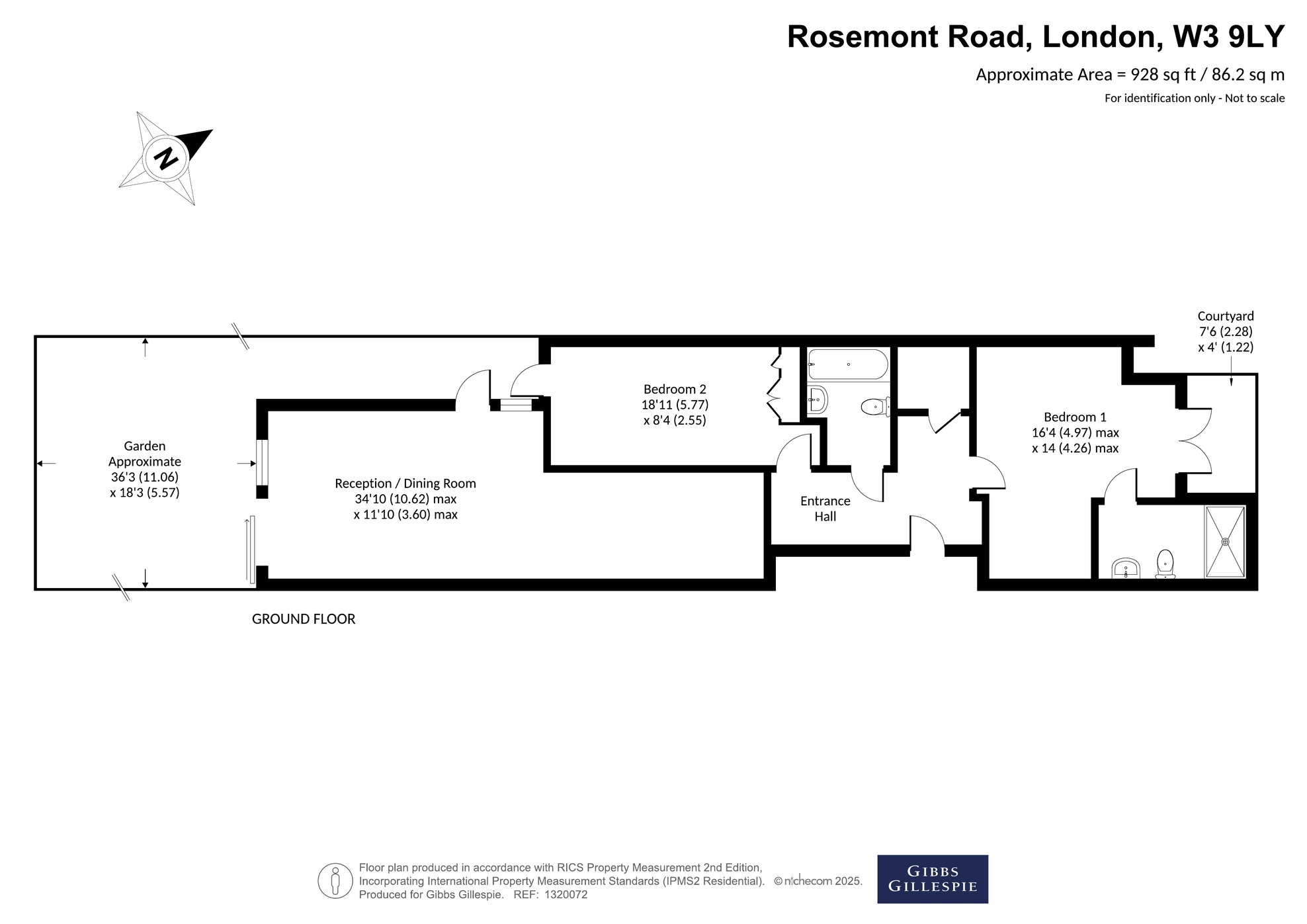 Plot 1, 36, Rosemont Road, London floorplan