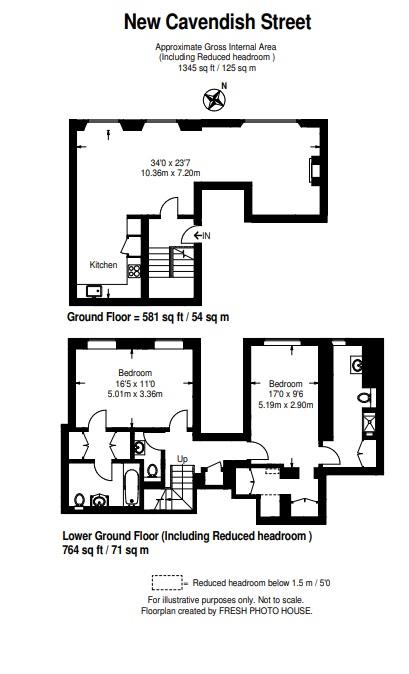 2 Bedrooms Flat to rent in New Cavendish Street, London W1W